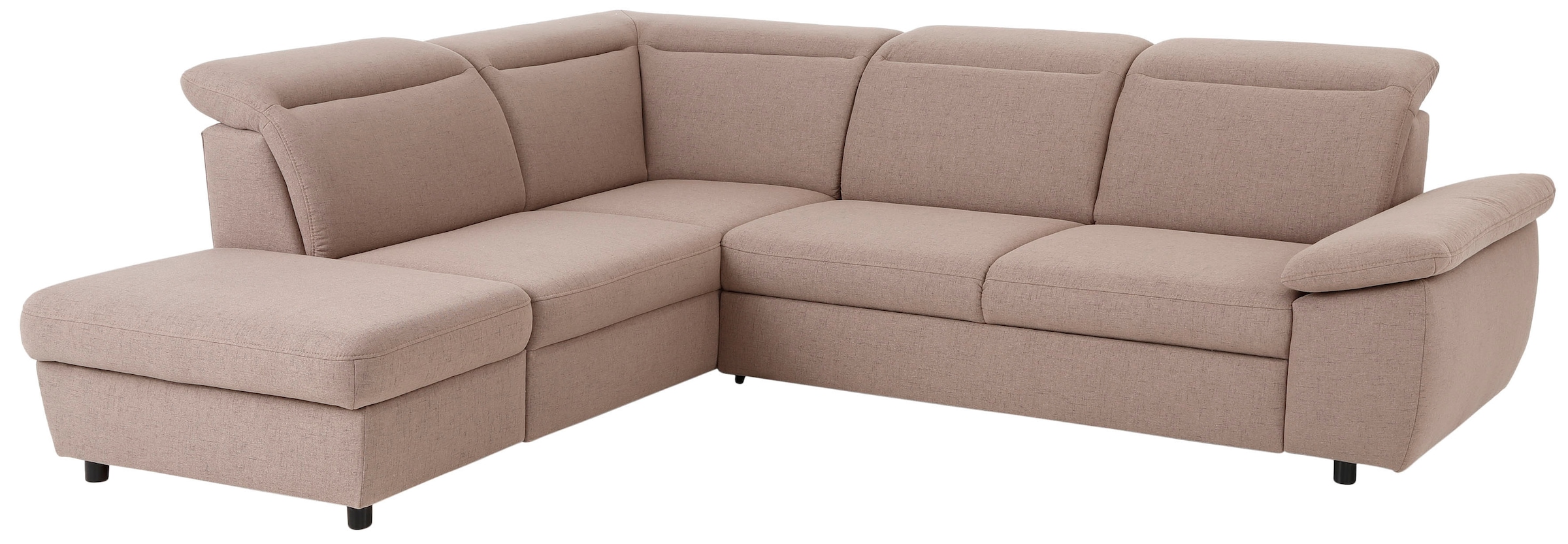 Home affaire Ecksofa »Mauritius L-Form« mit Ottomane, mit Kopfteil- und Armlehnverstellung