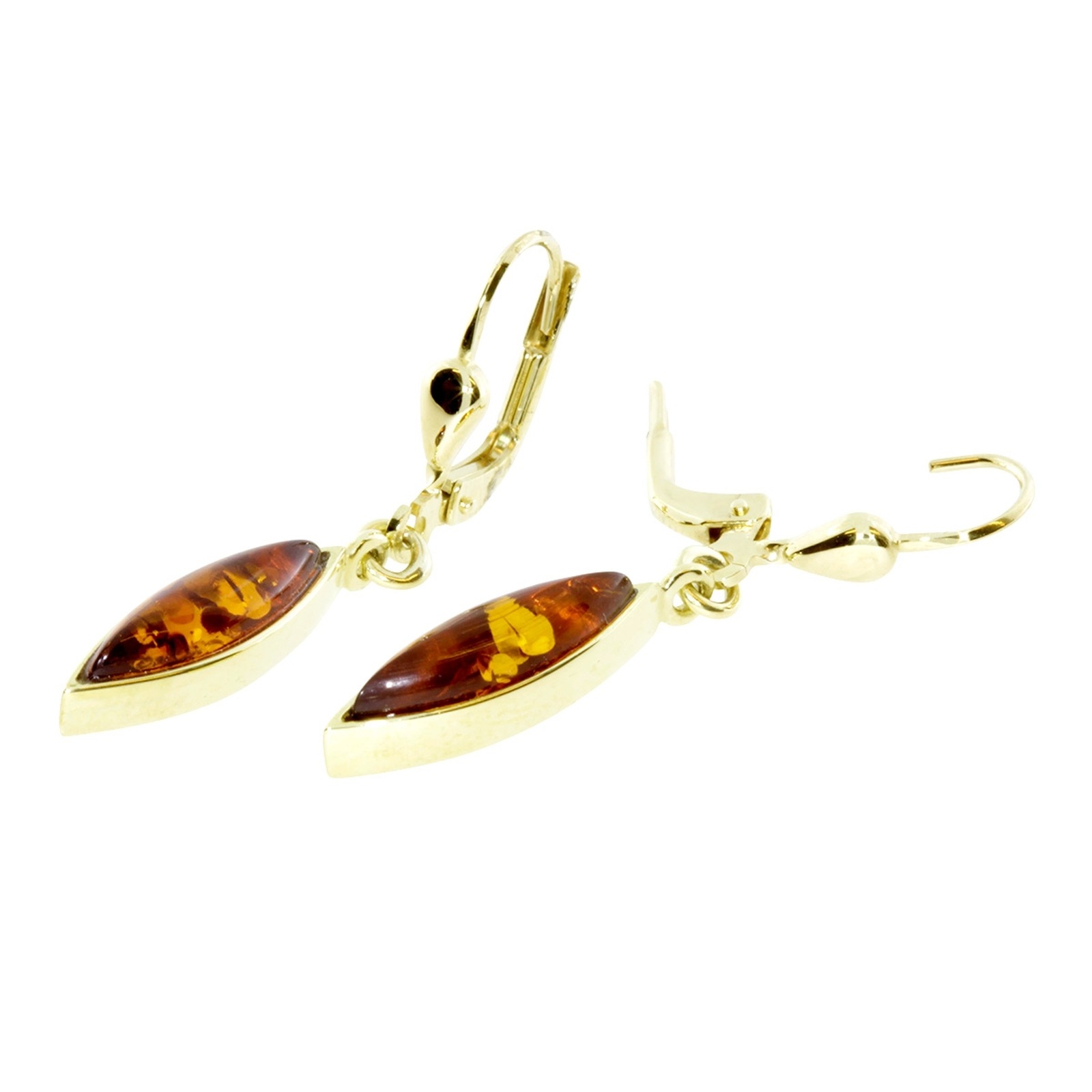 OSTSEE-SCHMUCK Paar Ohrhänger »- Caja - Gold 333/000 - Bernstein«