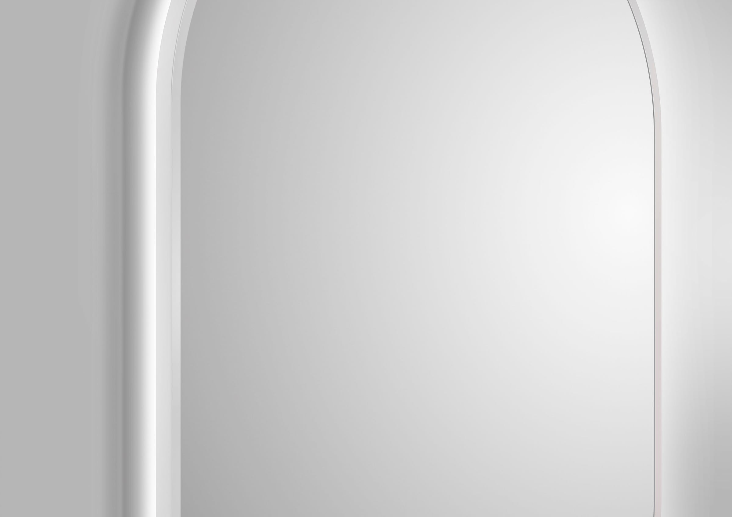 Talos Dekospiegel »LED Design Spiegel oval weiß, 45x75 cm« LED Beleuchtung