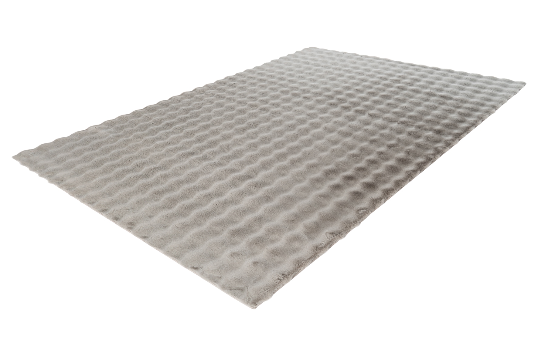 Obsession Teppich »My Aspen 485« rechteckig 28 mm Höhe Uni Farben, besonders weich, Hoch-Tief Effekt, handgetuftet