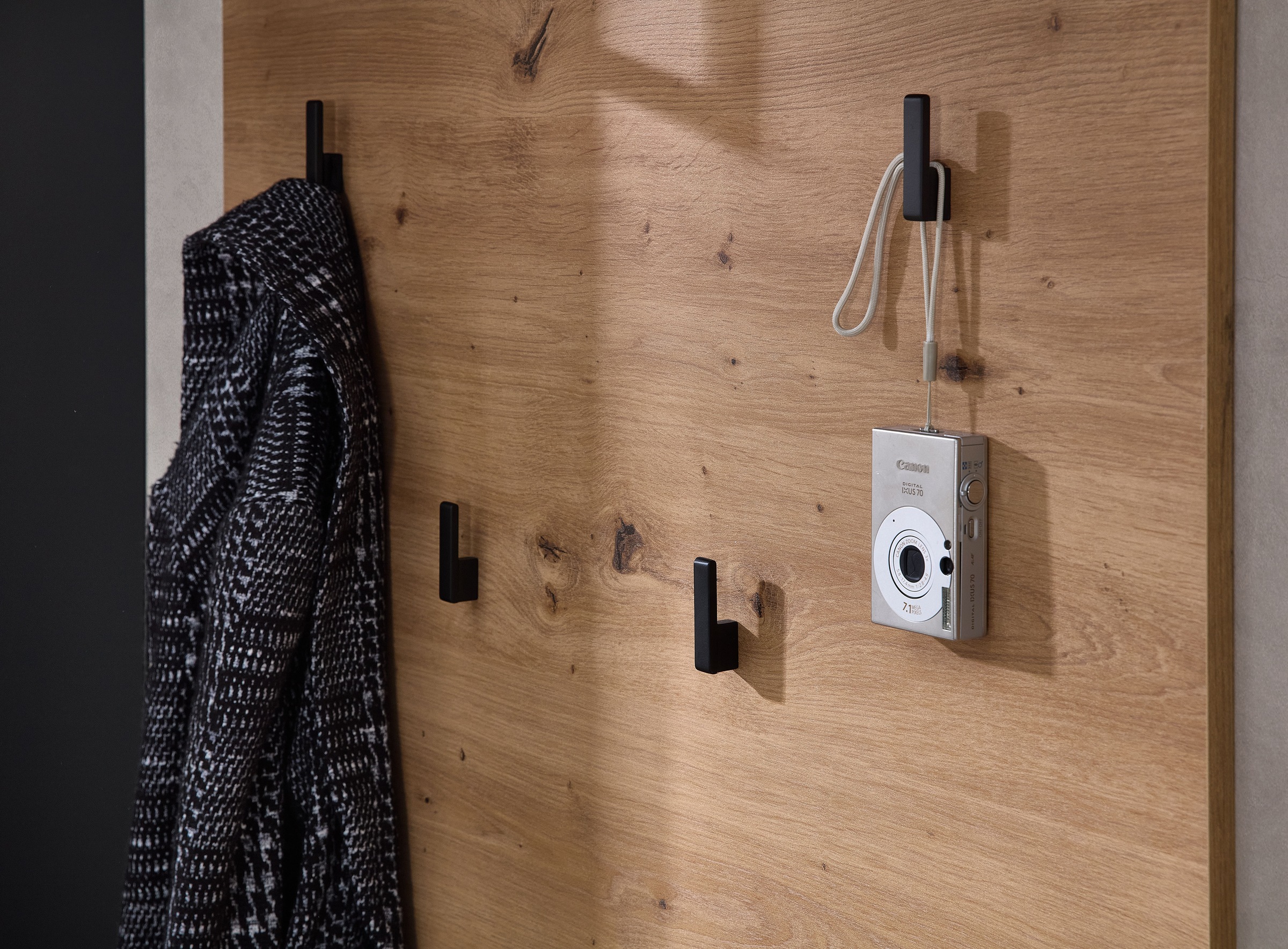 OTTO home Regal »Bergen Garderobenpaneel, 80x100x30cm (B/H/T)« 1 Stk. tlg. 4 Haken, Ablage, Kleiderstange