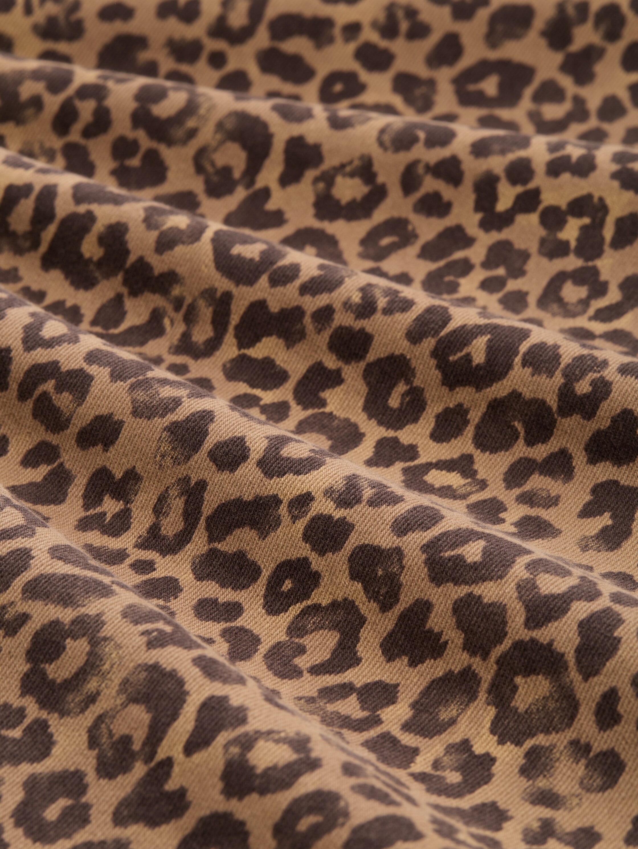 TOM TAILOR Denim Weite Jeans, mit Leo Print