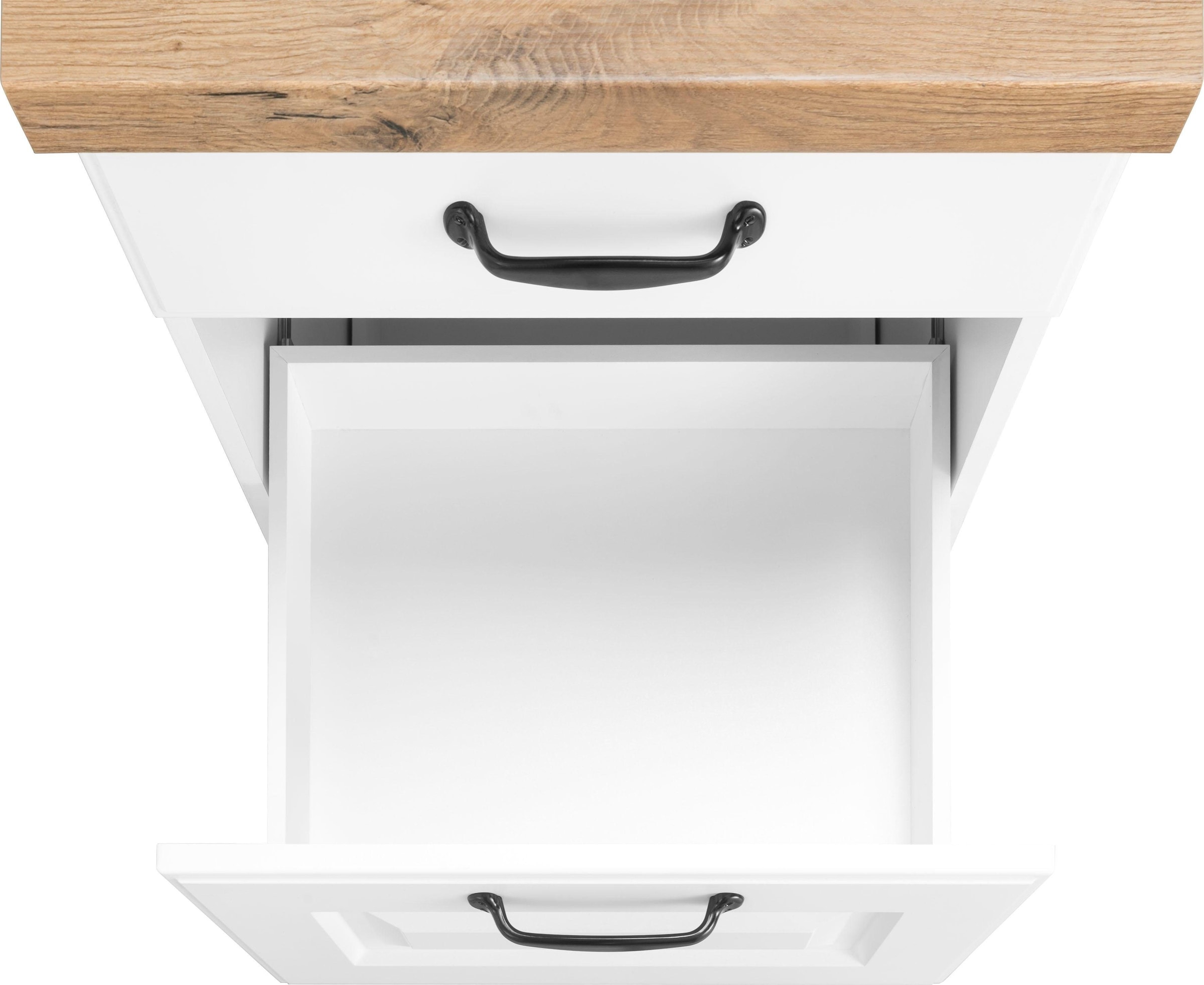wiho Küchen Unterschrank »Erla« 50 cm breit, mit 2 großen Auszügen, inkl. Arbeitsplatte