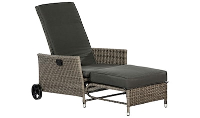 Gartensessel »Komfort Deckchair«, (4-tlg.)