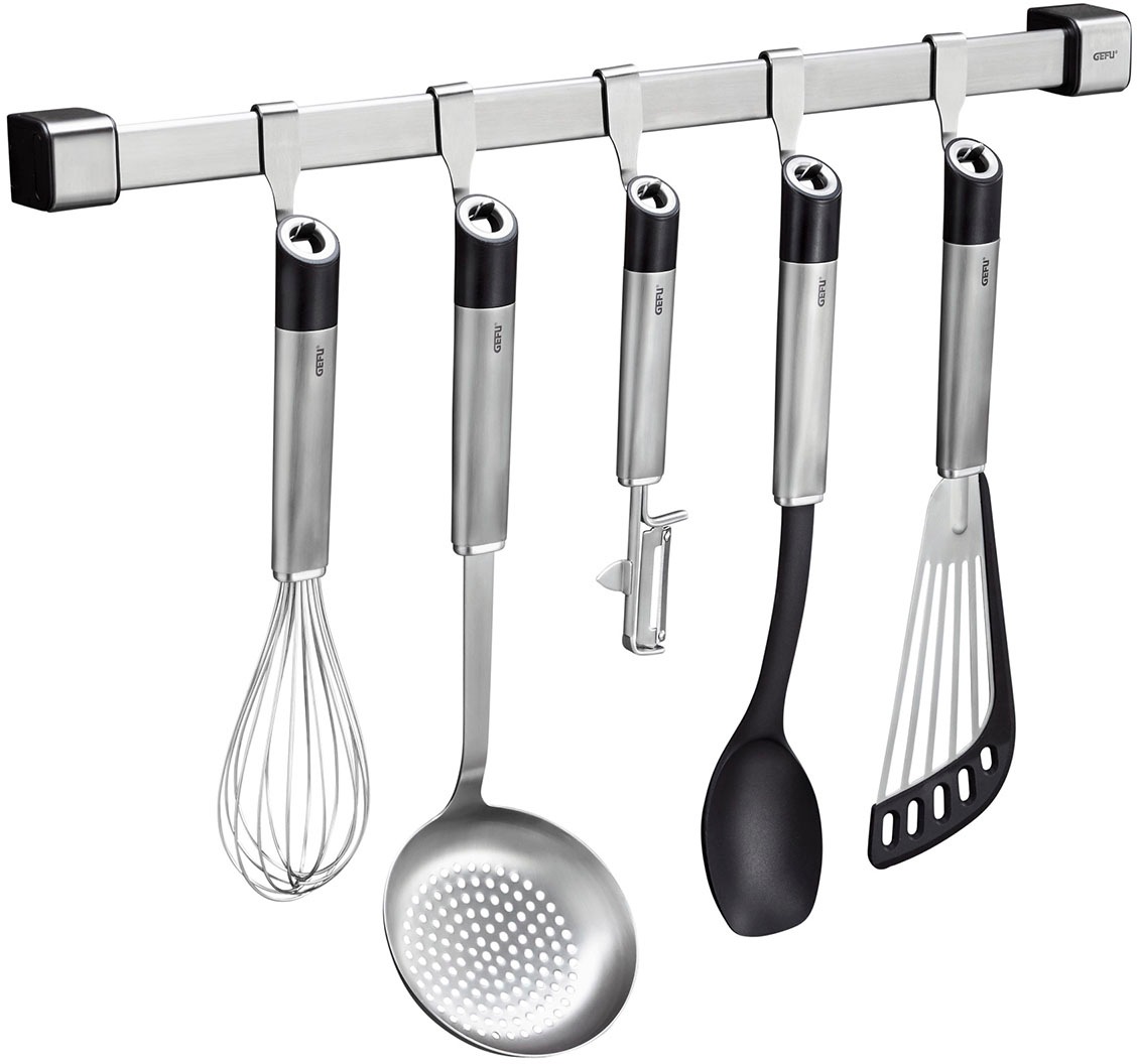 Gefu Smartline Kitchen Tool Rail 50 cm - Modular Stainless Steel Organiser in Silver