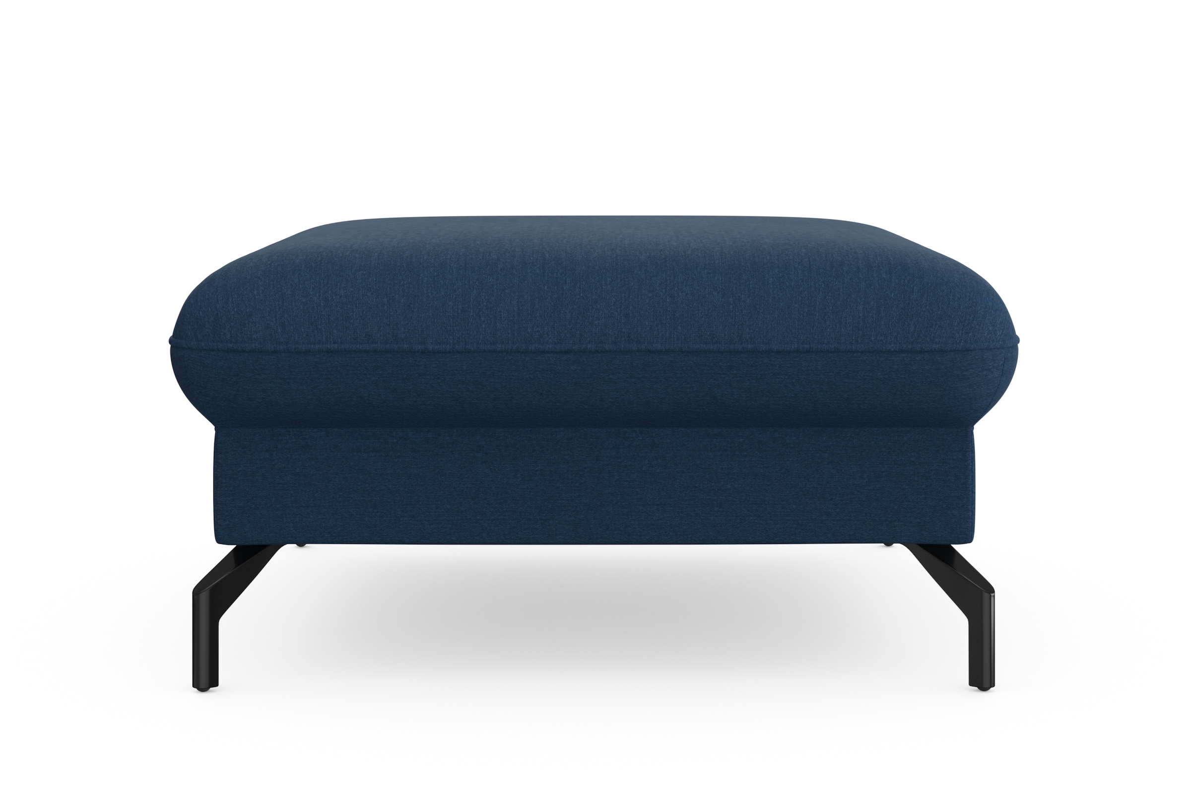 sit&more Hocker »Fashion«, inklusive Federkern, mit hochwertigen, schwarzen Metallfüßen