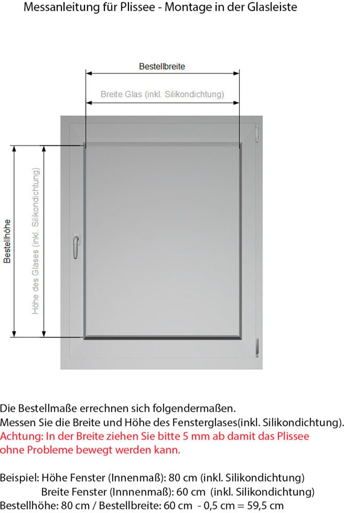indeko Plissee »simple« Lichtschutz mit Bohren verspannt nach Maß