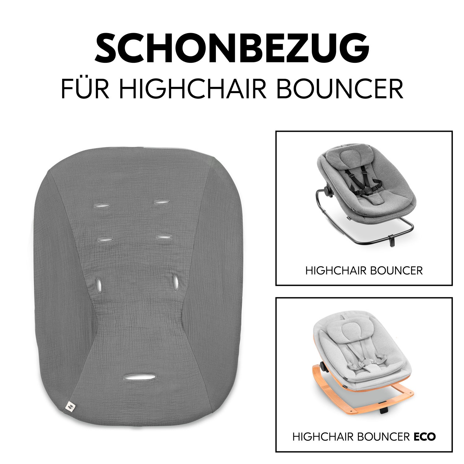Hauck Kindersitzbezug »Schonbezug für Babywippe; Highchair Bouncer Cover«, Schonbezug für Babywippe Bouncer/Bouncer Eco