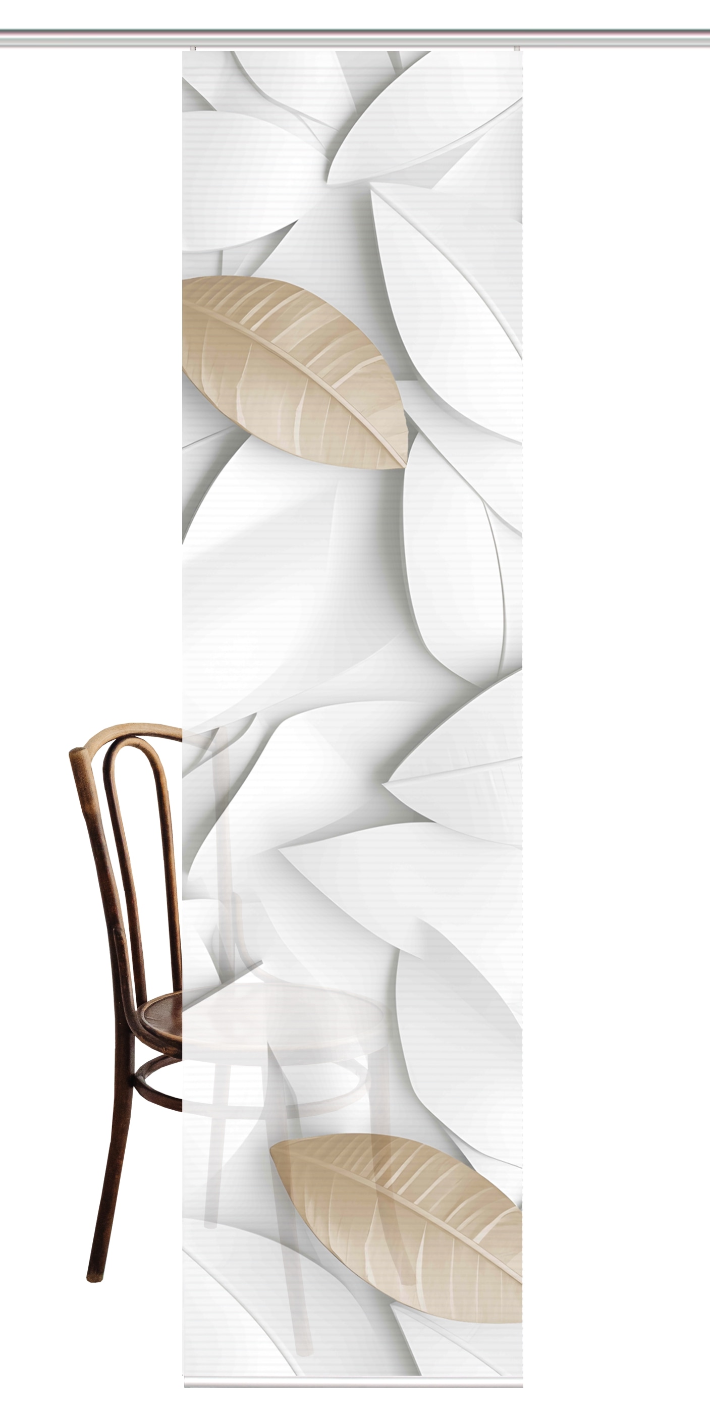 HOME in green Schiebegardine »LISON« Paneelwagen 1 Stk. tlg. DIGITALBEDRUCKT, BAMBUSOPTIK RECYCELT