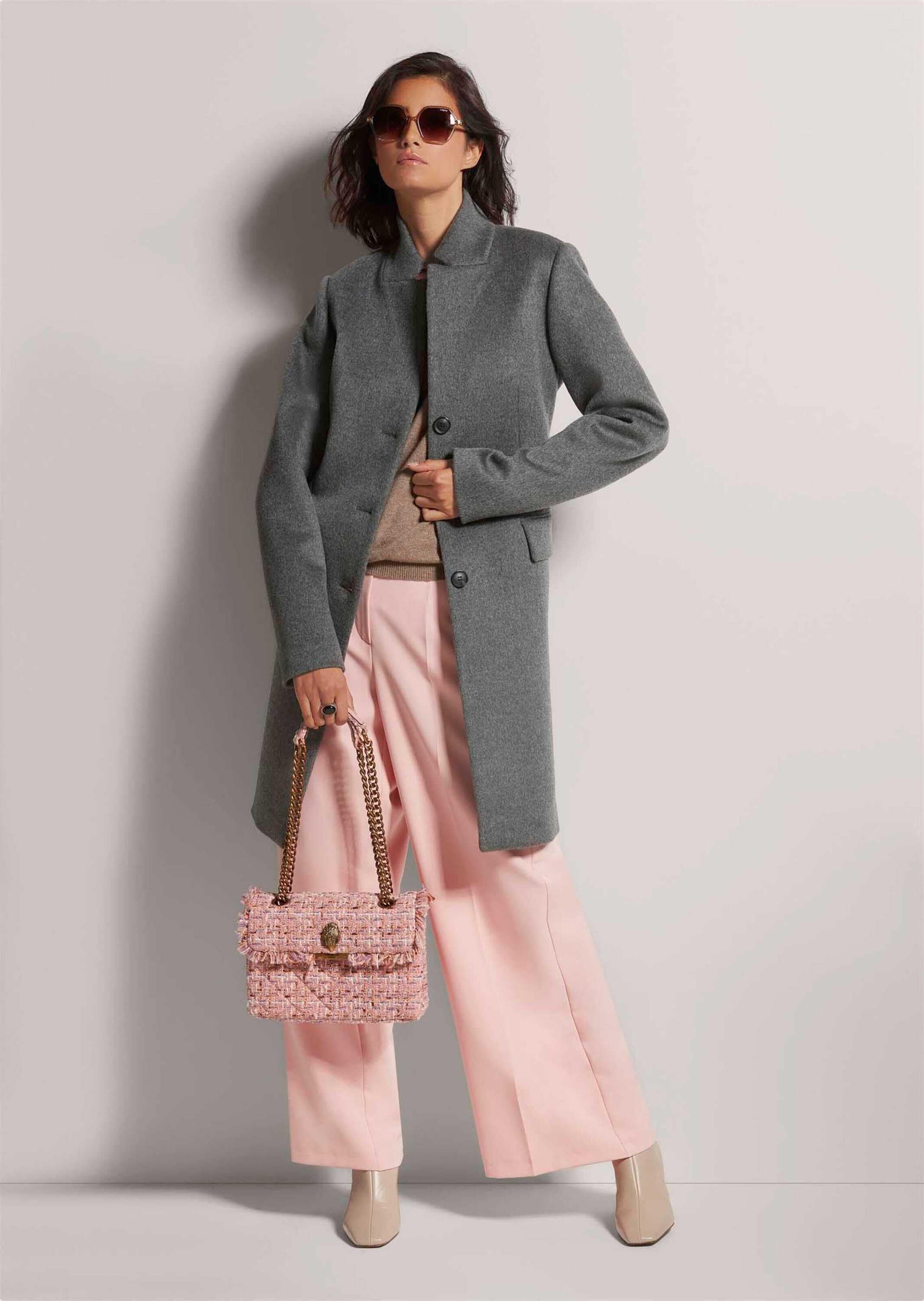 MADELEINE Langmantel »Mantel Kurzmantel mit Stehkragen«