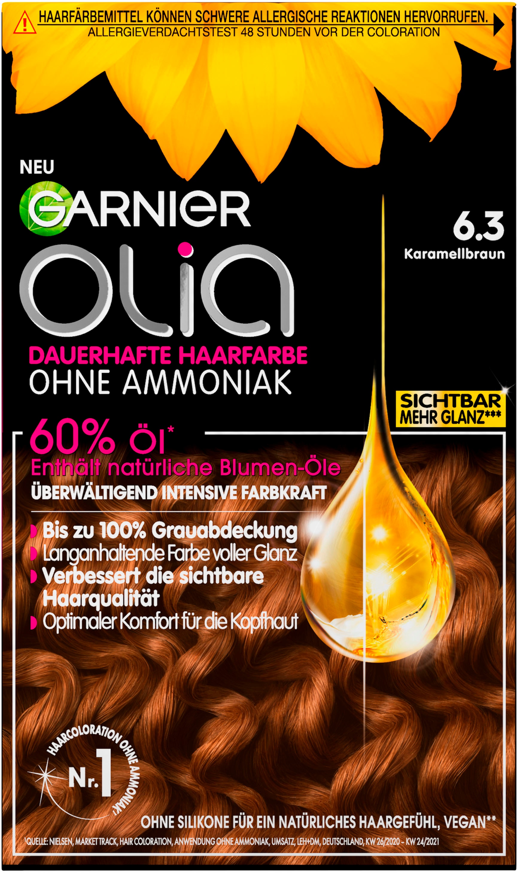 GARNIER Blondierpulver »Garnier Olia dauerhafte Haarfarbe« mit pflegender Formel