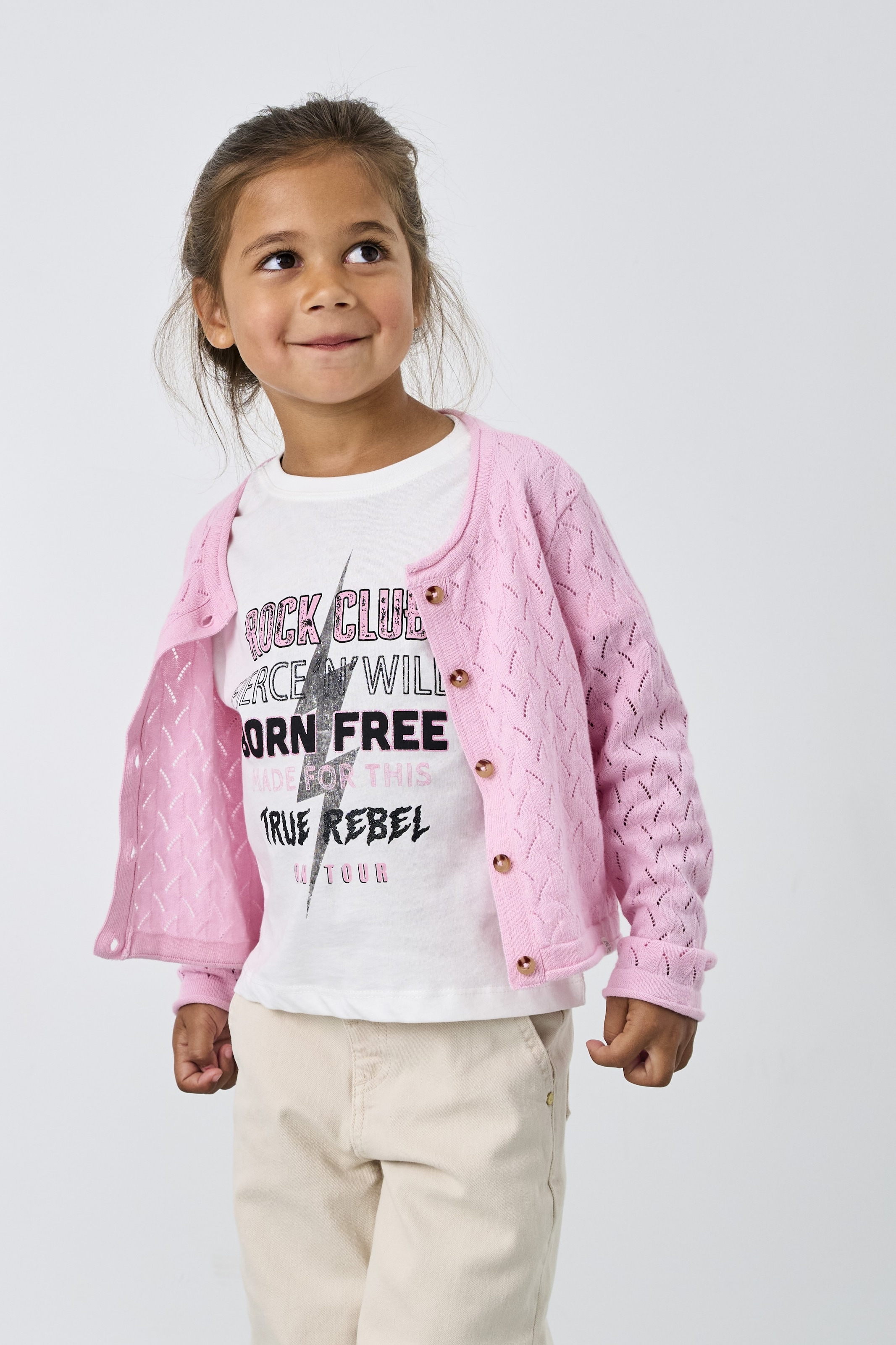 KIDS ONLY Strickjacke »KMGMEGAN LIFE  LS CARDIGAN KNT NOOS«