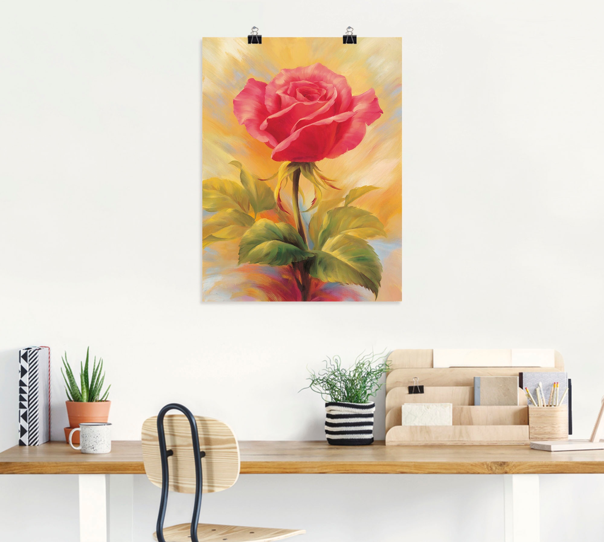 Artland Wandbild »Kleine Rosen II«, Poster in bestellen Alubild, versch. Blumenbilder, als auf Leinwandbild, Raten oder Wandaufkleber St.), Größen (1