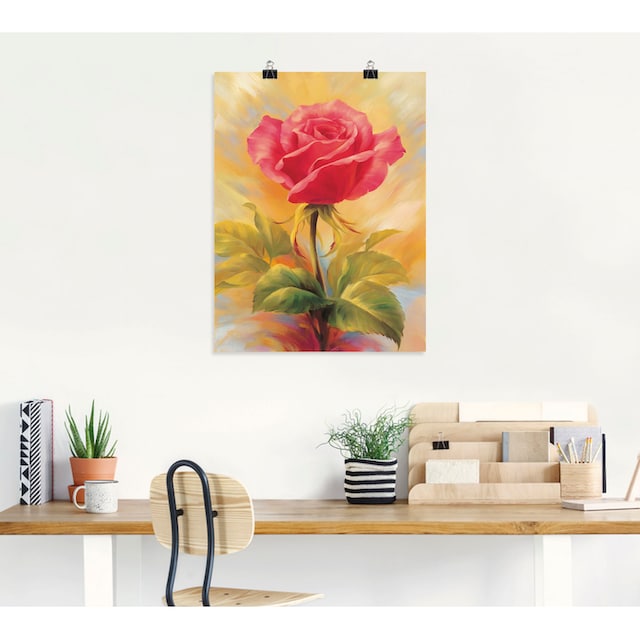 Artland Wandbild »Kleine Rosen II«, Blumenbilder, (1 St.), als Alubild,  Leinwandbild, Wandaufkleber oder Poster in versch. Größen auf Raten  bestellen