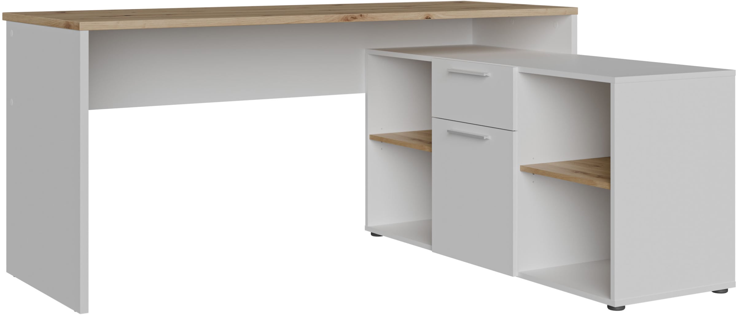 FORTE Eckschreibtisch »Contra Costa« B/H/T 160/73,5/128 cm, Über-Eck-Lösung