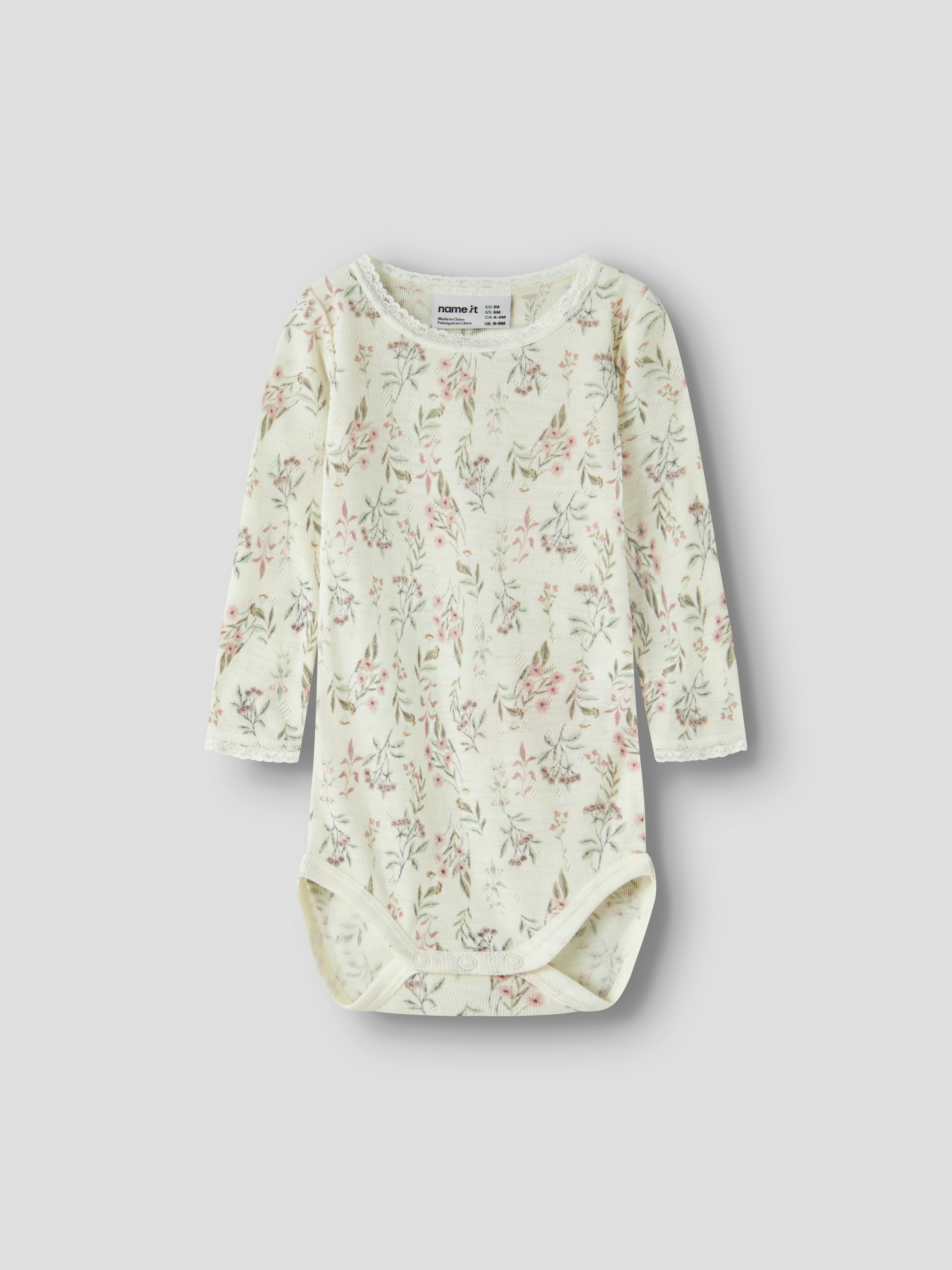 Name It Langarmbody »NBFWANG WOOL NEEDLE LS BODY NOOS« Wolle