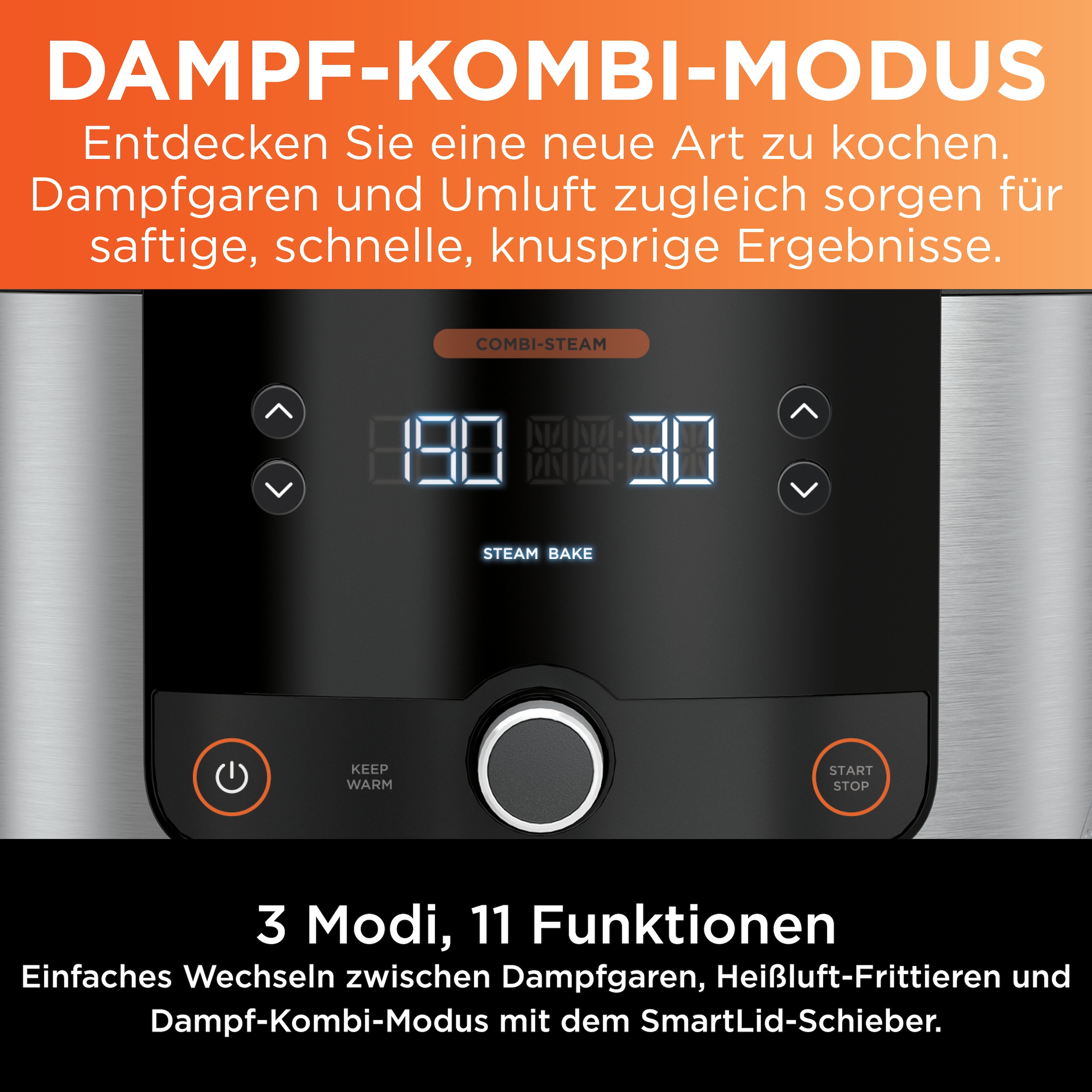 NINJA Multikocher »Foodi 11-in-1 SmartLid Multikocher OL550EU«
