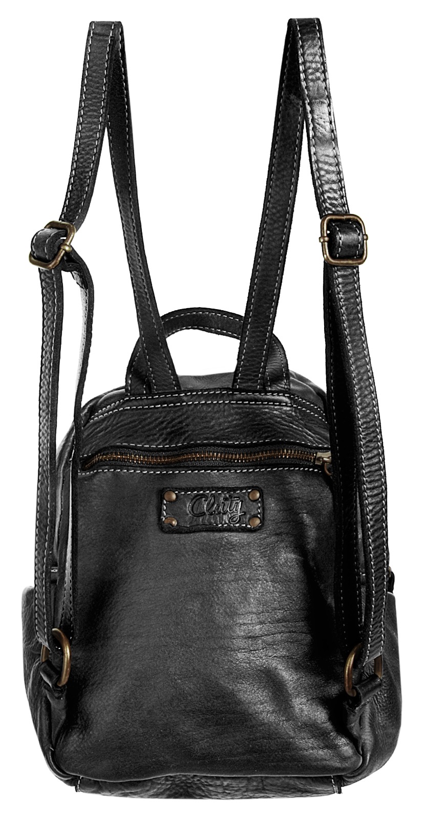 Cluty Cityrucksack, echt Leder, Made in Italy