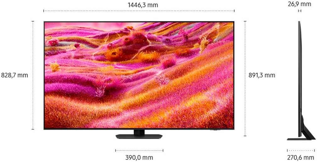 Samsung QLED-Fernseher »GQ65QN90FAT«, 4K Ultra HD, Smart-TV, NQ HDR+, Glare Free, Upscaling Pro, Dolby Atmos & AI Sound, bis 165Hz