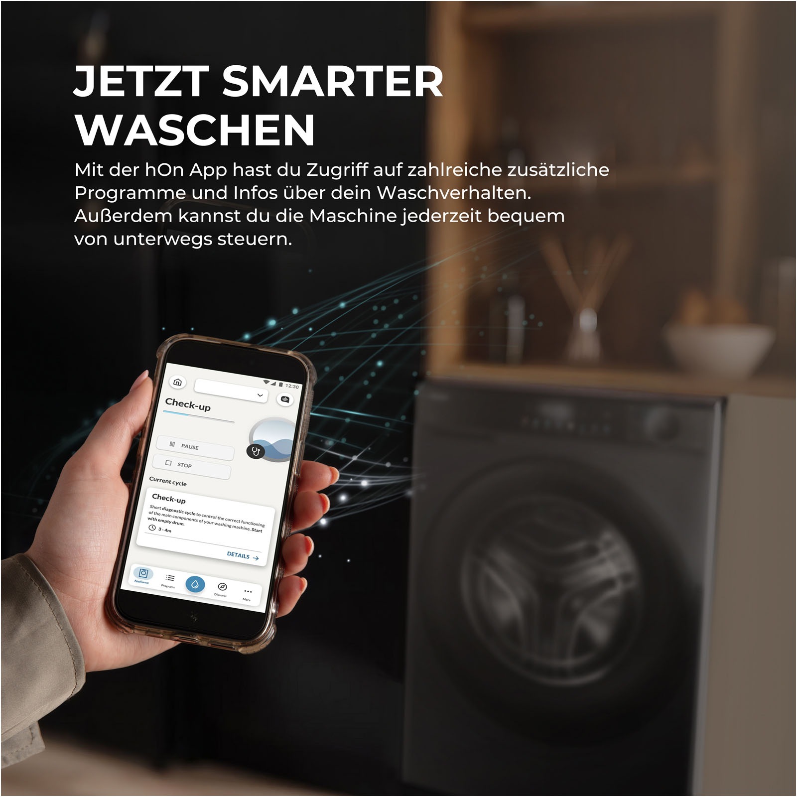 Haier Waschmaschine »HW90-BP14657BTU1« 9 kg 1400 U/min Smart AI Automatikprogramm & Wi-Fi