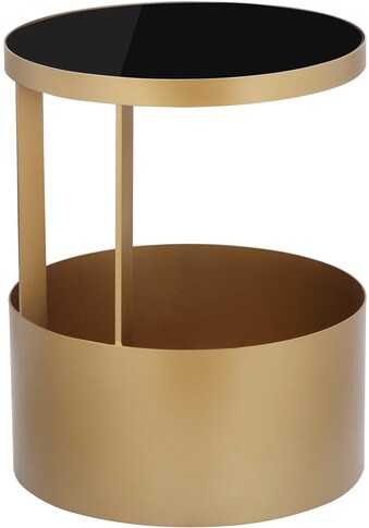COUCH♥ Couchtisch »Zweiteiler«, Gestell aus goldfarbenen Metall, mit Glastischplatte,... kaufen