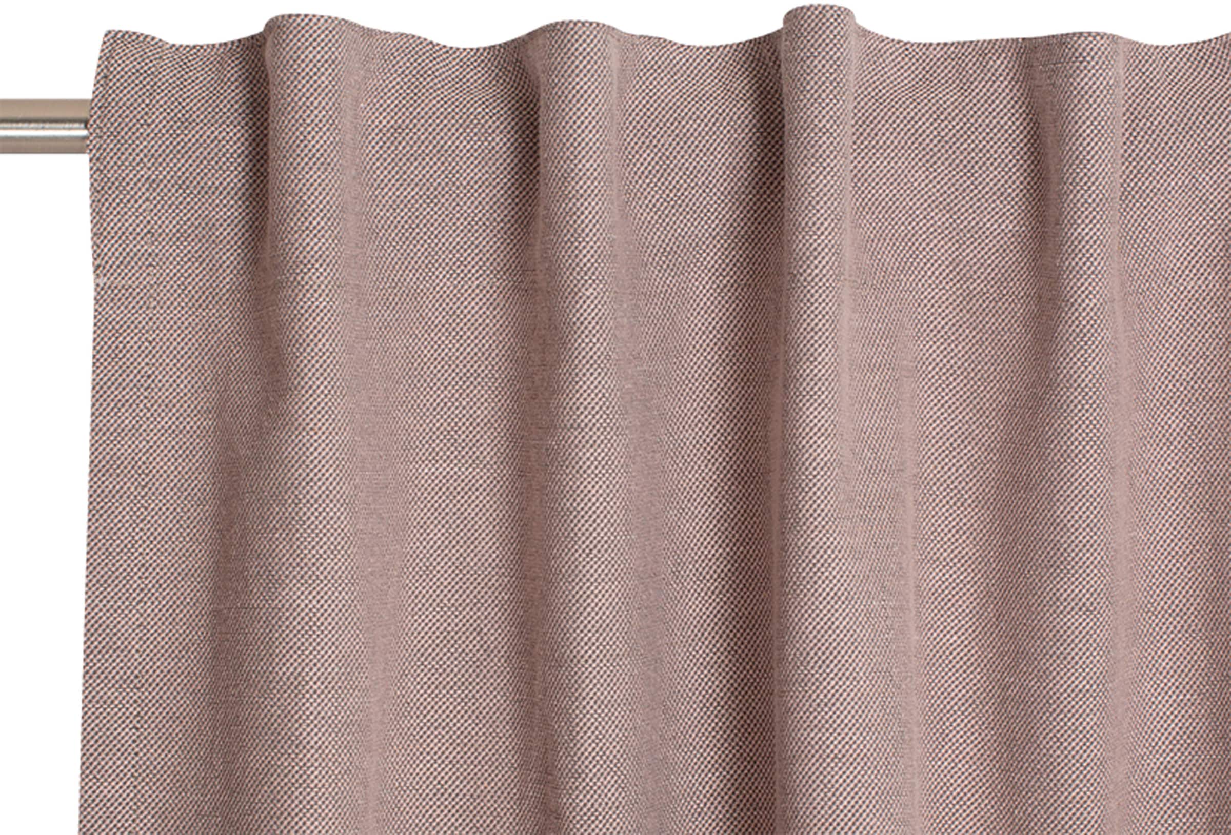SCHÖNER WOHNEN-Kollektion Vorhang »Solo«, (1 St.), mit Lederapplikation