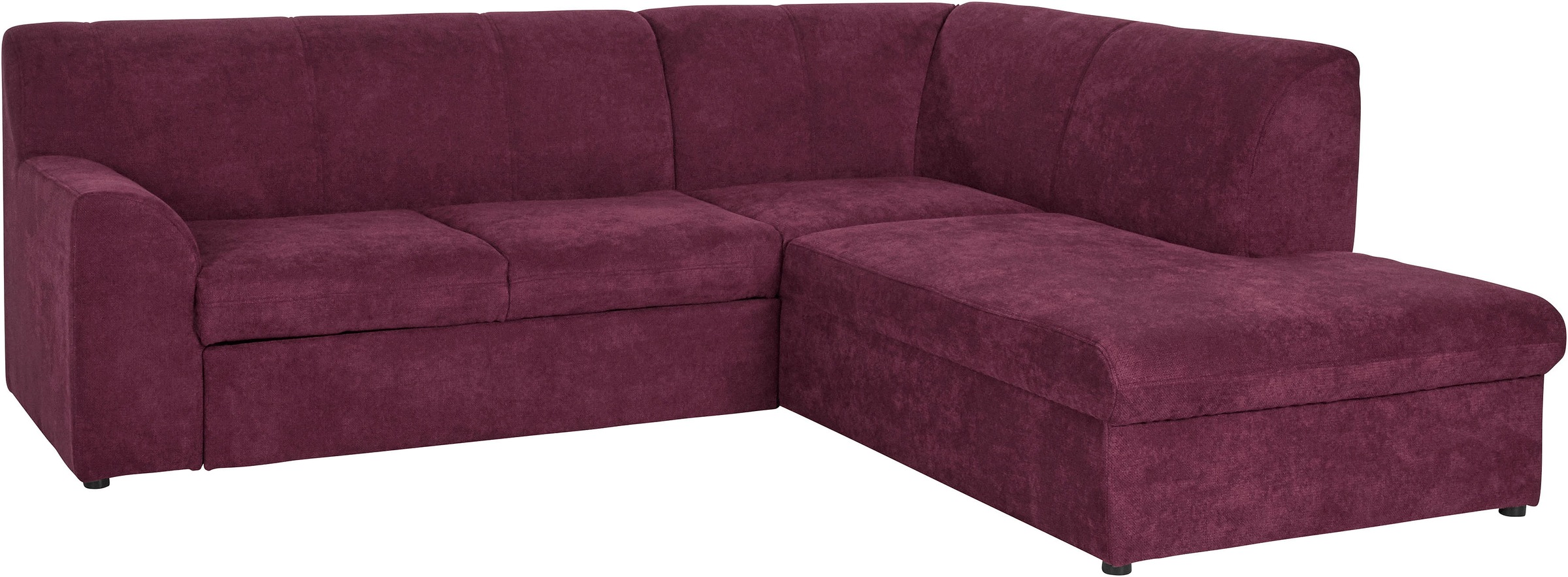 DOMO collection Ecksofa »Topper zeitlos elegant, kompakte Stellmaße, OTTOs Choice, L-Form«, mit Ottomane, wahlweise mit Schlaffunktion