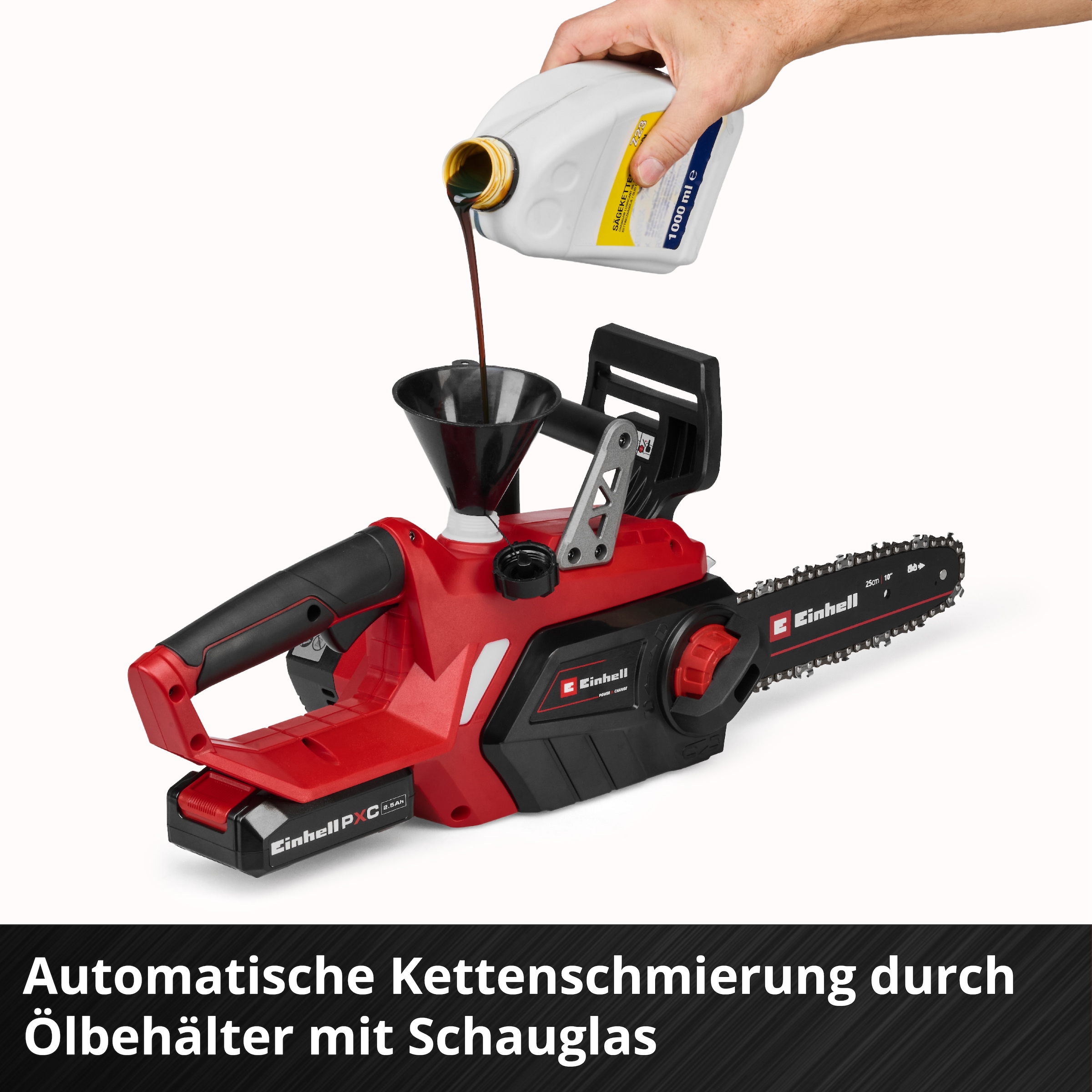 Einhell Akku-Kettensäge »GE-LC 18/25-1 Li Kit (1x2,5Ah)« Inkl. Akku und Ladegerät