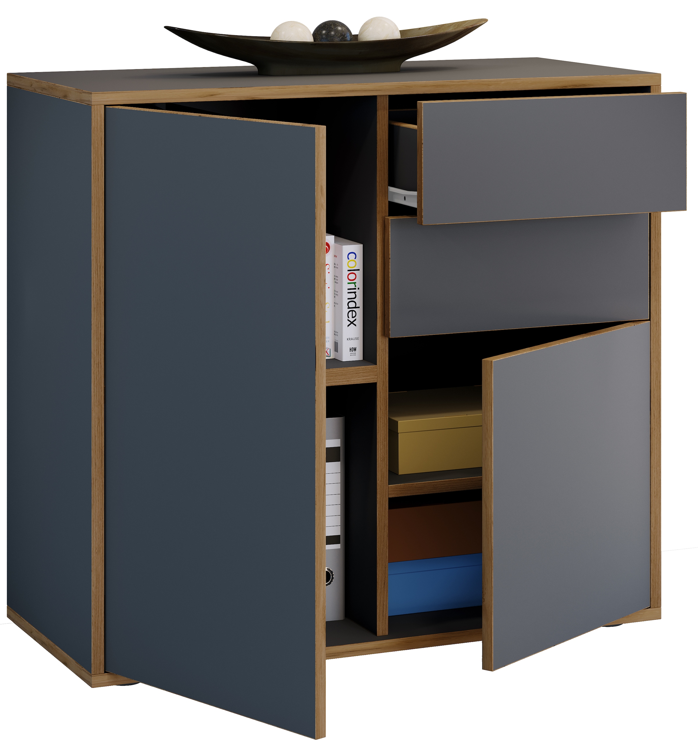 VCM Kommode »Holz Kommode Sideboard Salia Breite 80 Schublade« 1 Stk. tlg.
