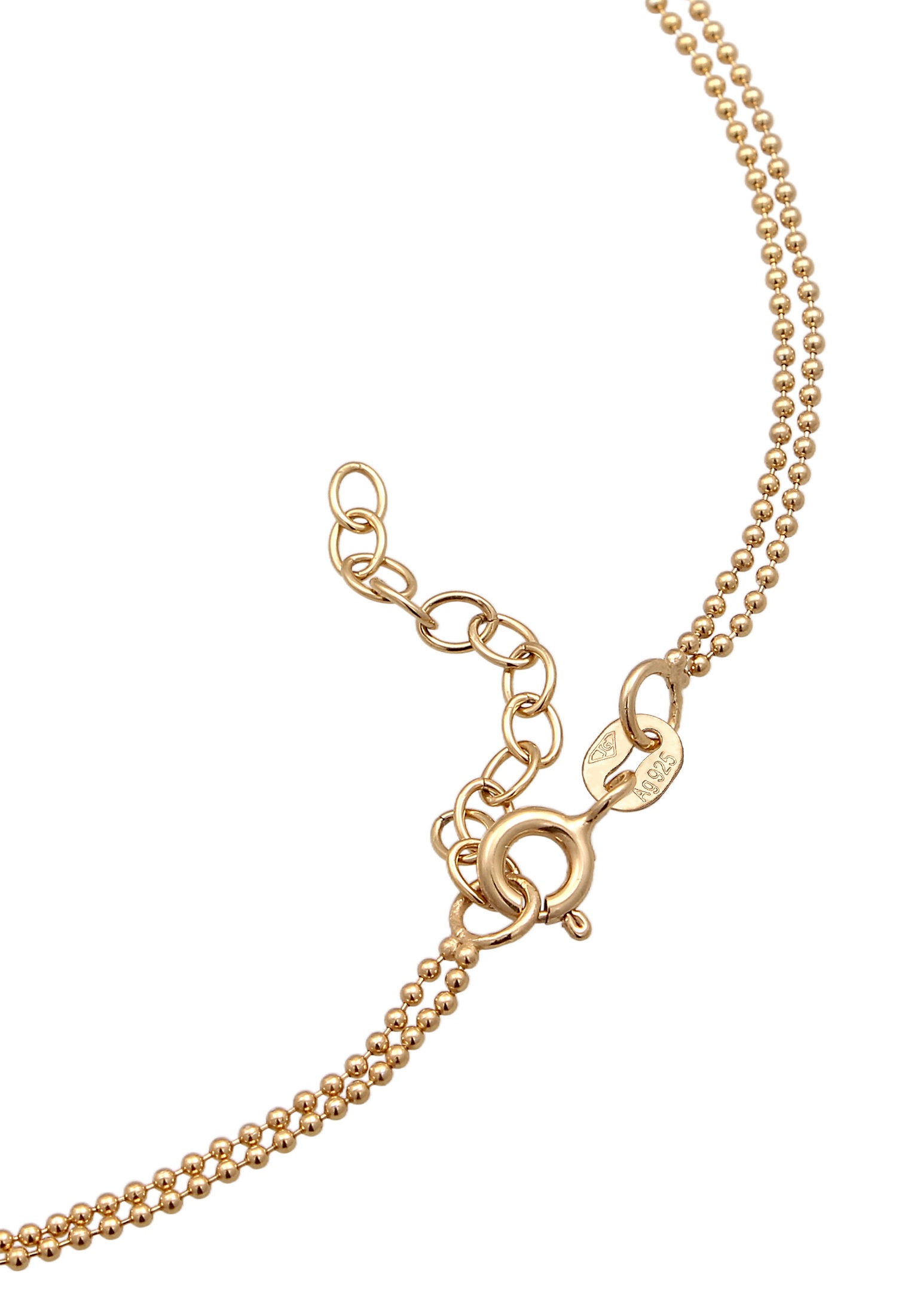 Elli Fußkette »Fußschmuck Layer Kugelkette Basic 925 Sterling Silber«