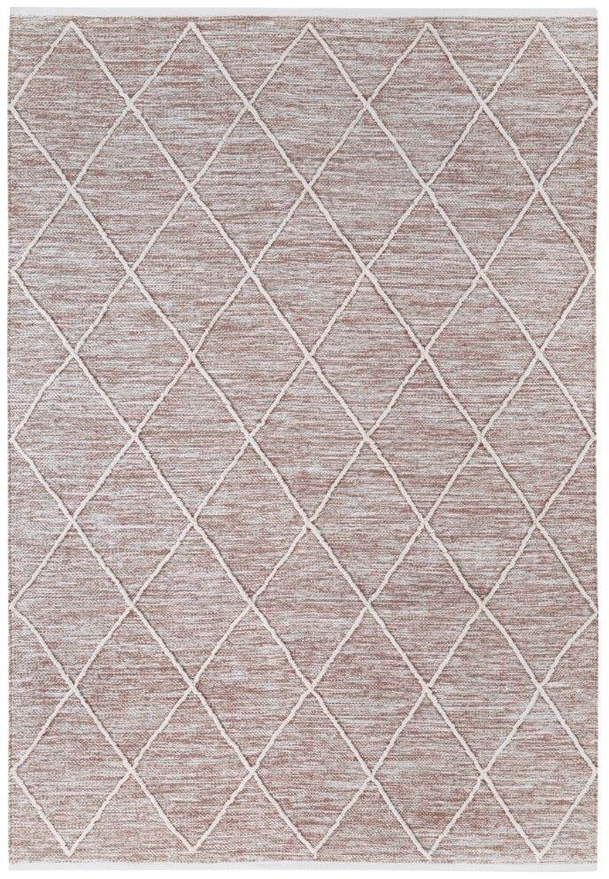 OTTO home Teppich »Pamplona« rechteckig 8 mm Höhe Handweb-Teppich, Rauten-Motiv, handgewebt, reine Baumwolle