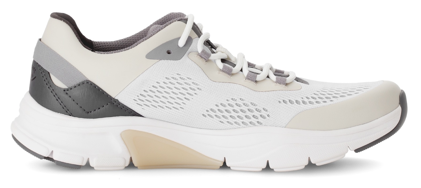 Gabor Rollingsoft Keilsneaker, Freizeitschuh, Halbschuh, Schnürschuh mit Kontrastbesätzen, Weite G