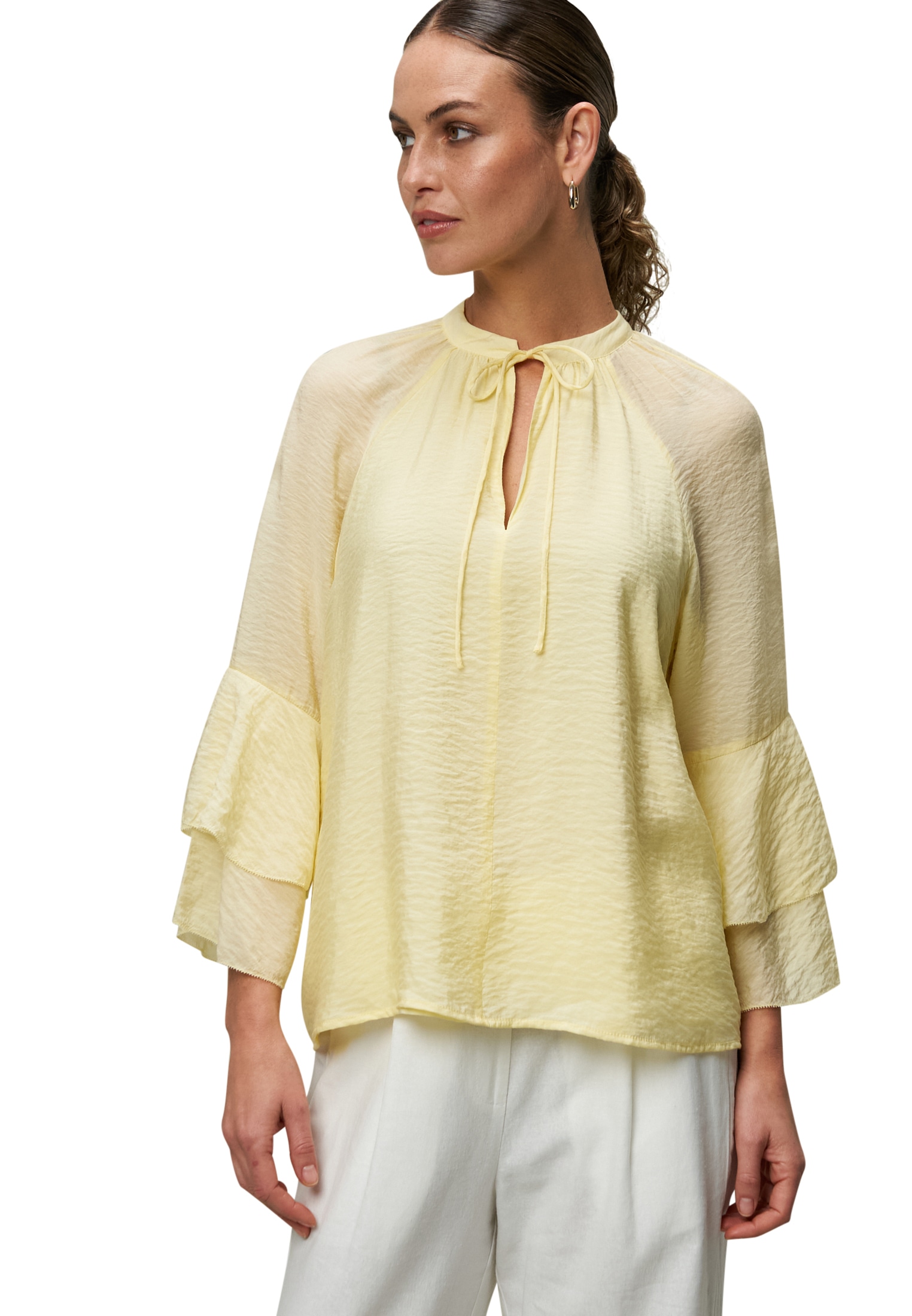 Zero Klassische Bluse »Bluse mit Volantärmeln«