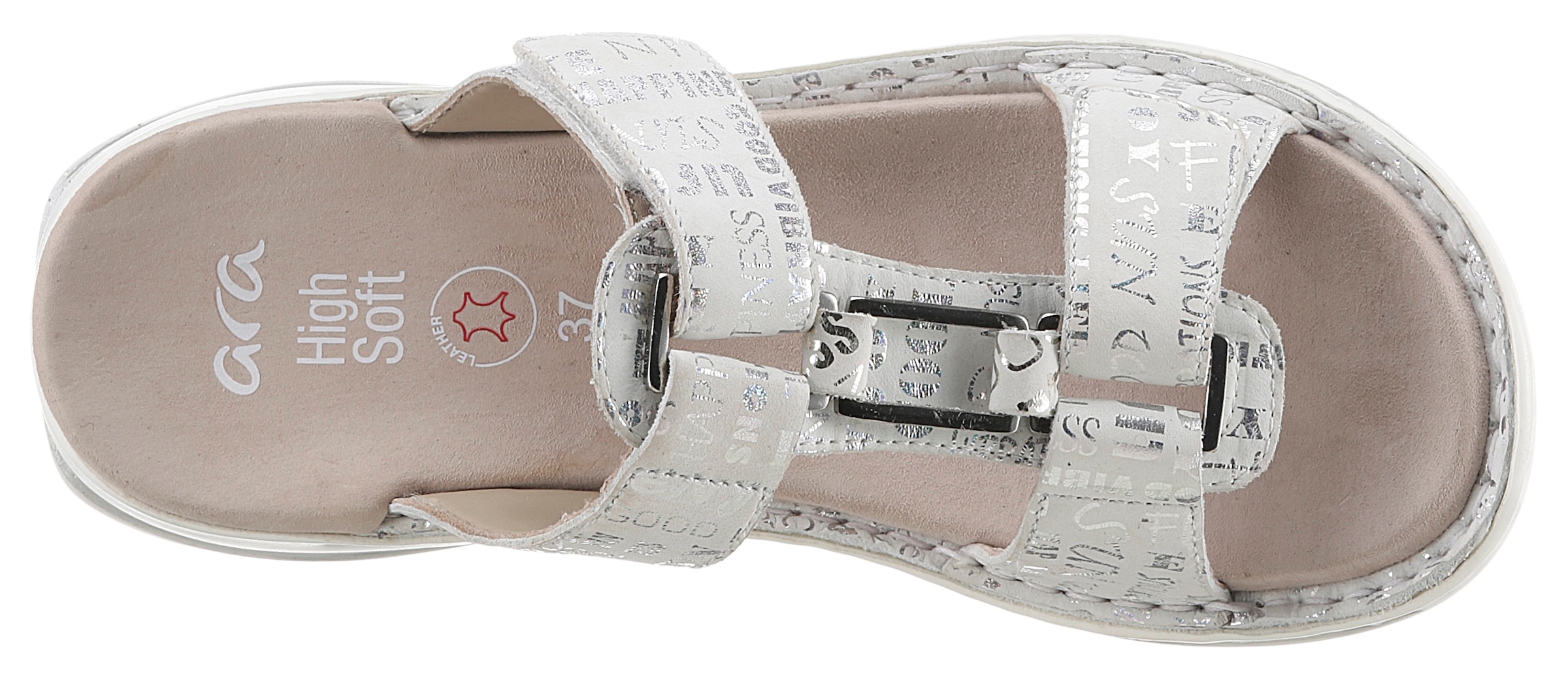Ara Pantolette »TAMPA«, Keilabsatz, Sommerschuh, Schlappen mit Schmuckelement, G-Weite