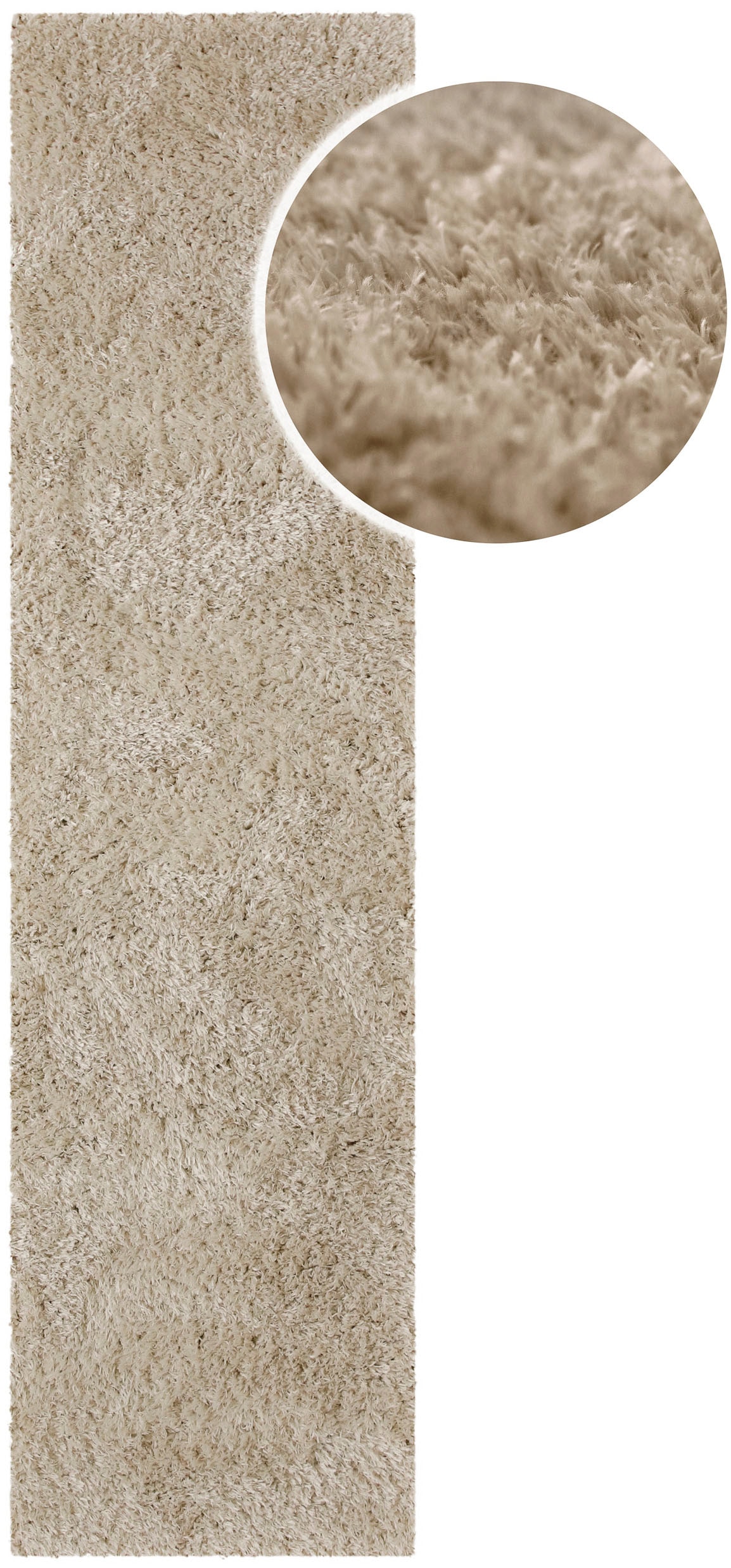 OTTO home »Josetta , auch als Läufer erhältlich« rechteckig 50 mm Höhe Langflor, Shaggy, dichter weicher Hochflor, uni farben, Wohnzimmer