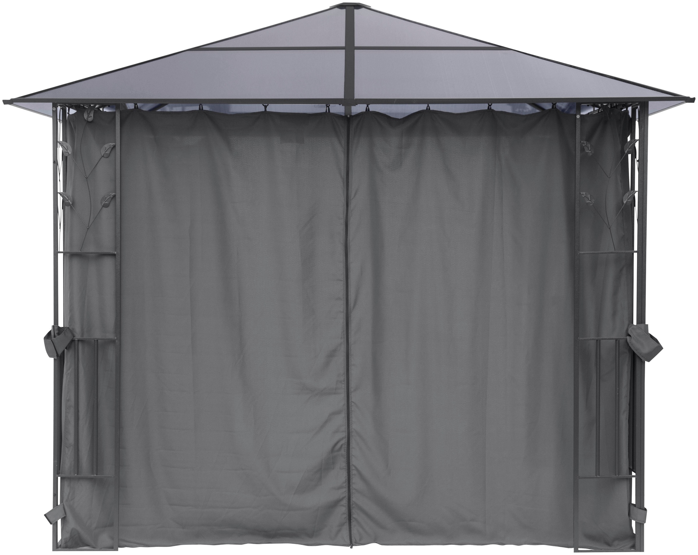 KONIFERA Pavillon »Valencia«, Blätter-Optik, 300x300 cm oder 300x400 cm, Stahlgestell