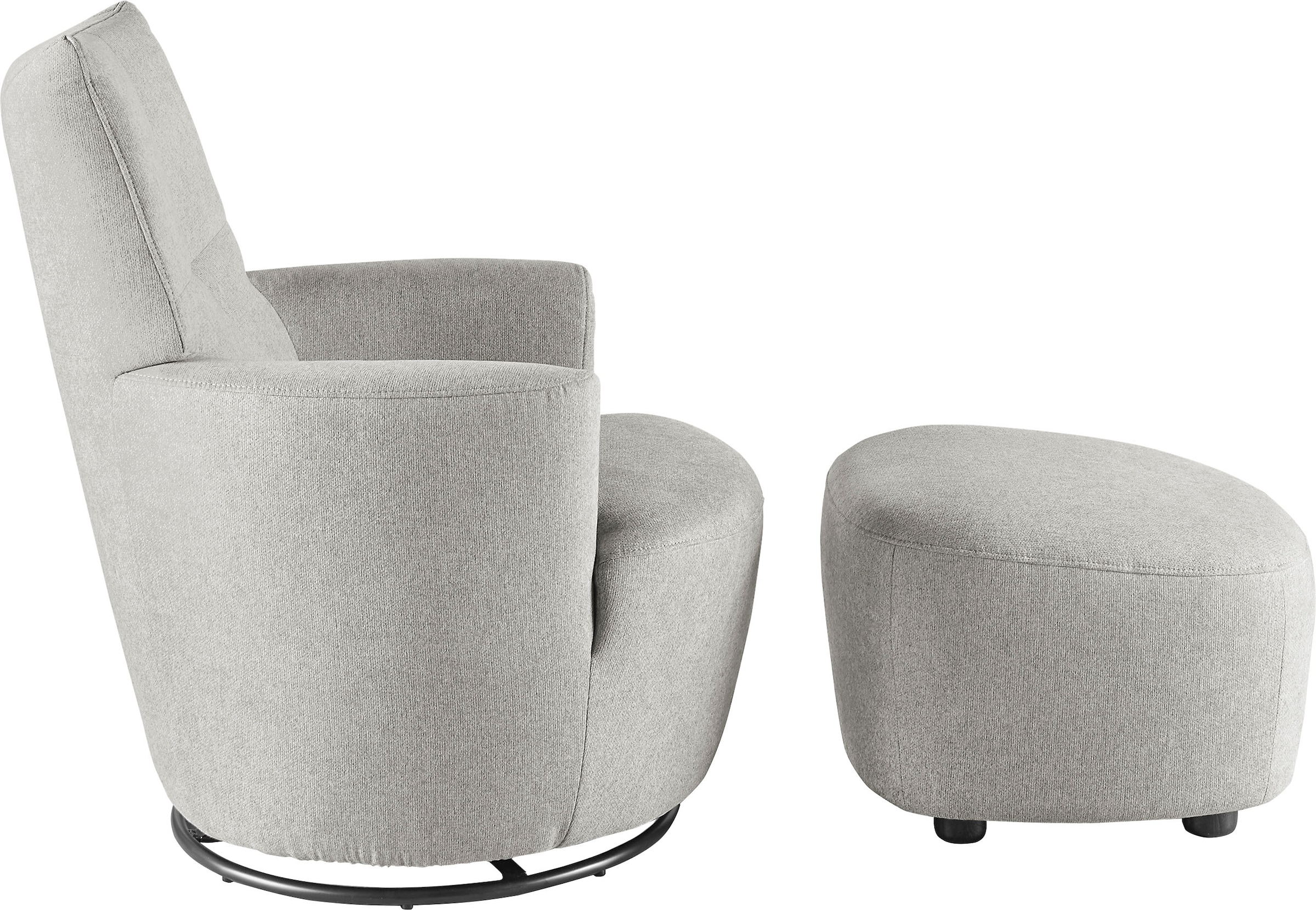 set one by Musterring Relaxsessel »SO 1450« Set,  mit Dreh- und Wippfunktion, inklusive Hocker