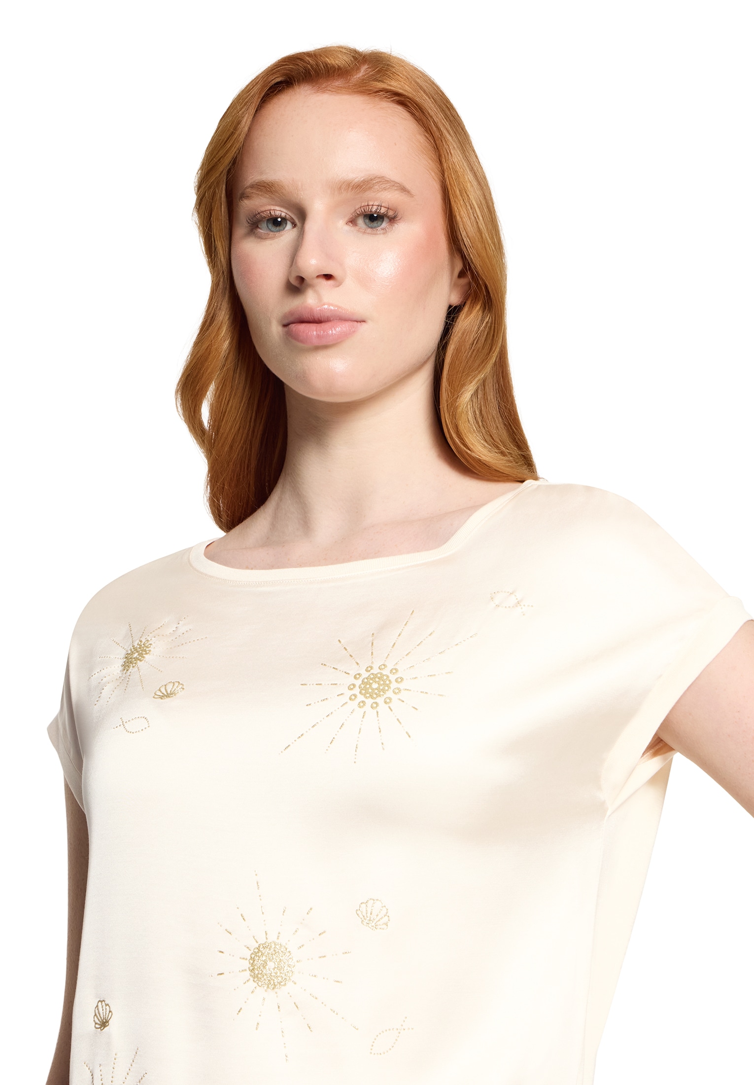 Cartoon Rundhalsshirt »Casual-Shirt mit Rippbündchen«