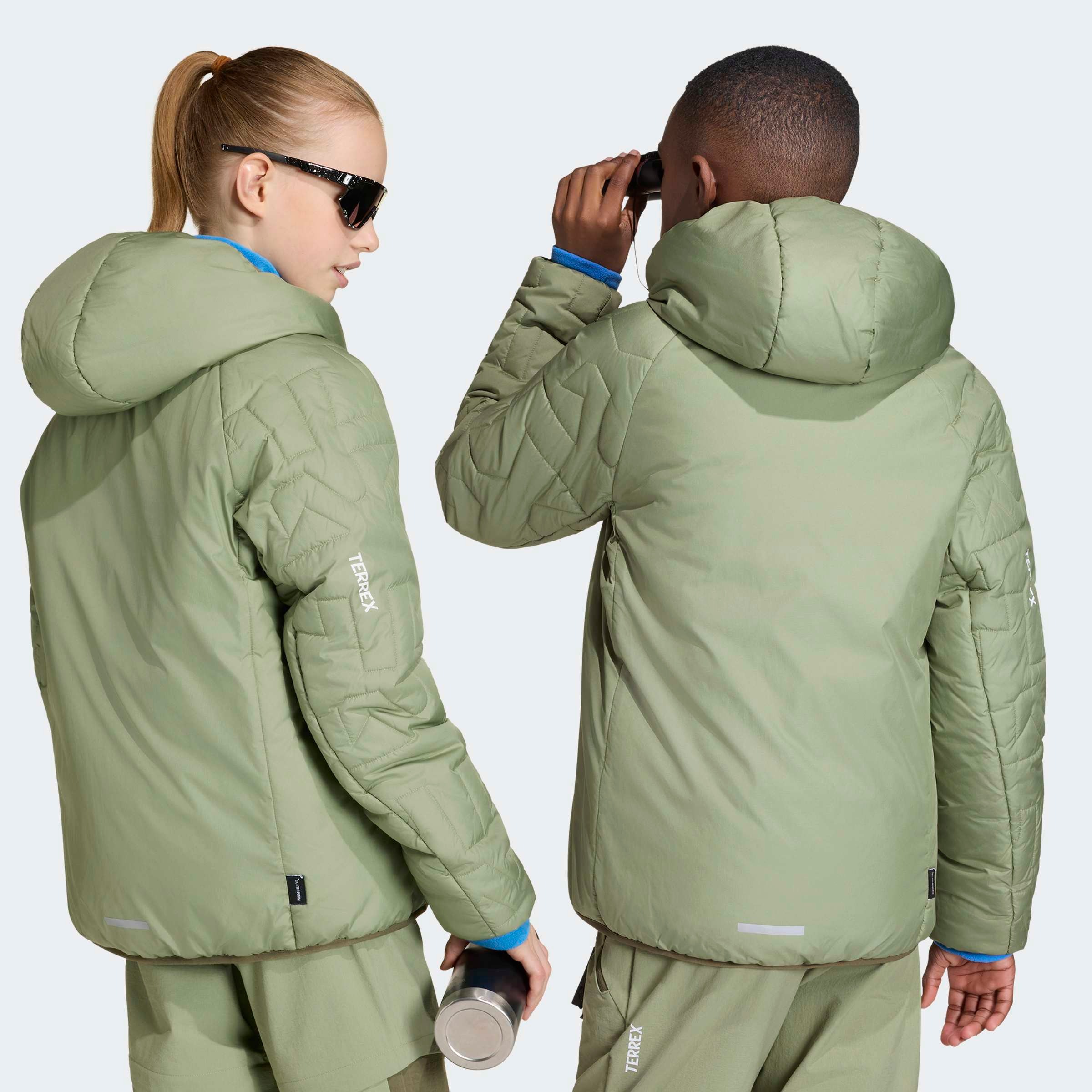 adidas TERREX Outdoorjacke »KIDS XPERIOR CLIMAWARM GEFÜTTERTE« für Kinder, mit durchgehendem Reißverschluss, aus Ripstop-Material