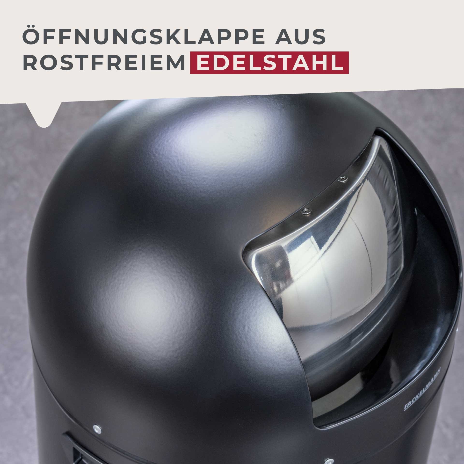 FACKELMANN Mülleimer »ROME, Pedal-Abfalleimer 33L« 1 Behälter Retro-Design, mit robustem Pedalmechanismus und Edelstahl-Inneneimer