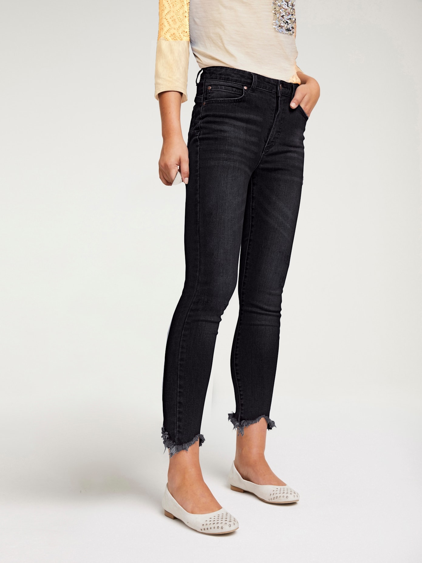heine Röhrenjeans, (1 tlg.)