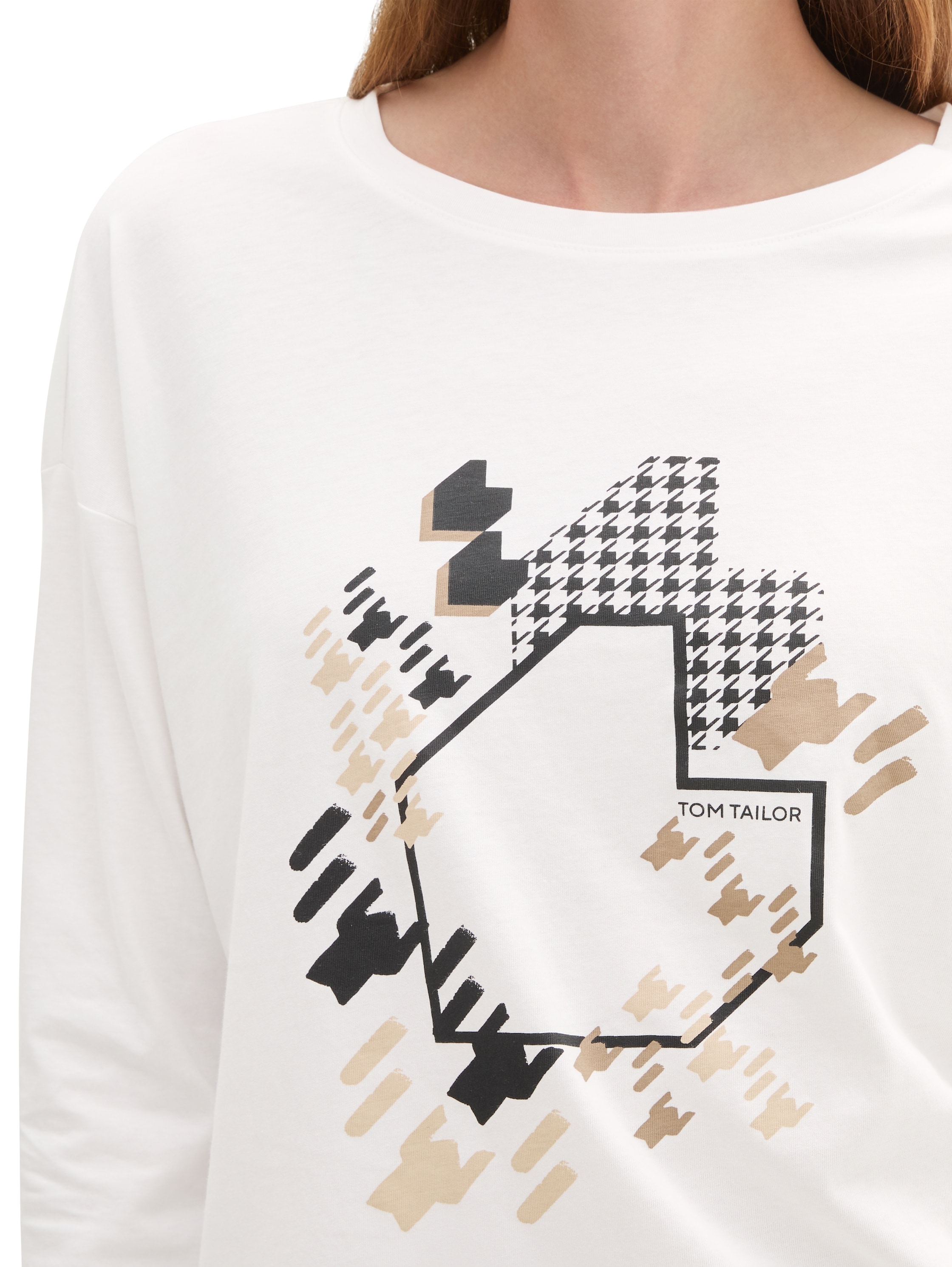 TOM TAILOR Langarmshirt, mit Frontprint