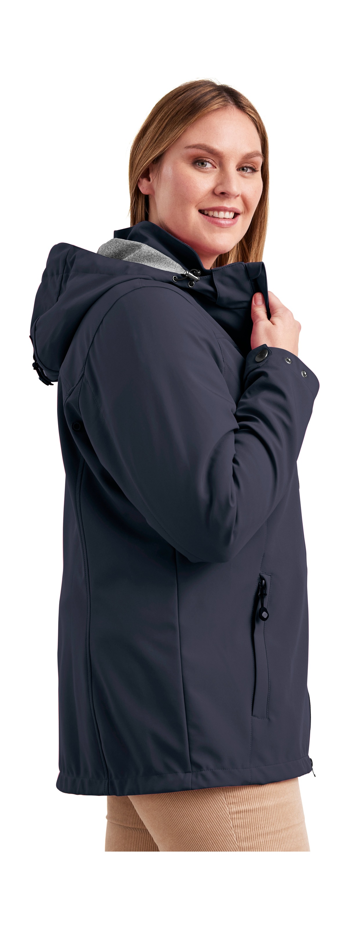 STOY Softshelljacke »STS 1 WMN SFTSHLL JCKT«, Damen Softshelljacke: wasserabweisend, winddicht, atmungsaktiv