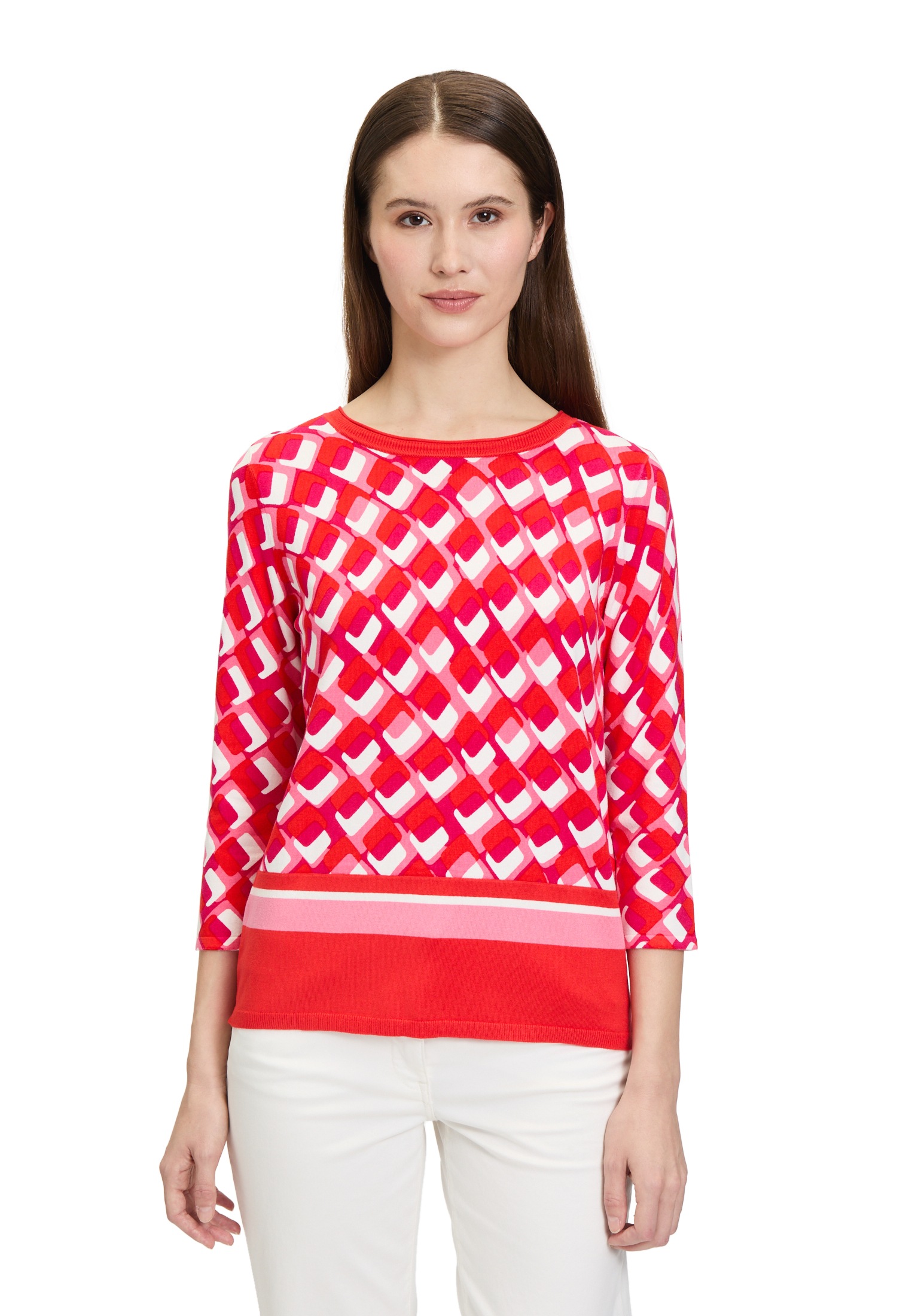 Betty Barclay Rundhalspullover »Basic-Strickpullover mit Print«