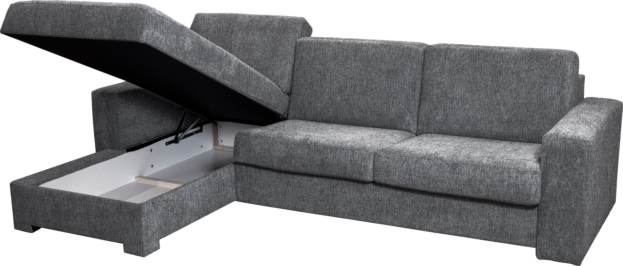 Home affaire Ecksofa Roma "L" Dauerschlaffunktion, mit Unterfederung, Matratzenhöhe 14cm, Liegemaße ca 163x198 cm, L-Form