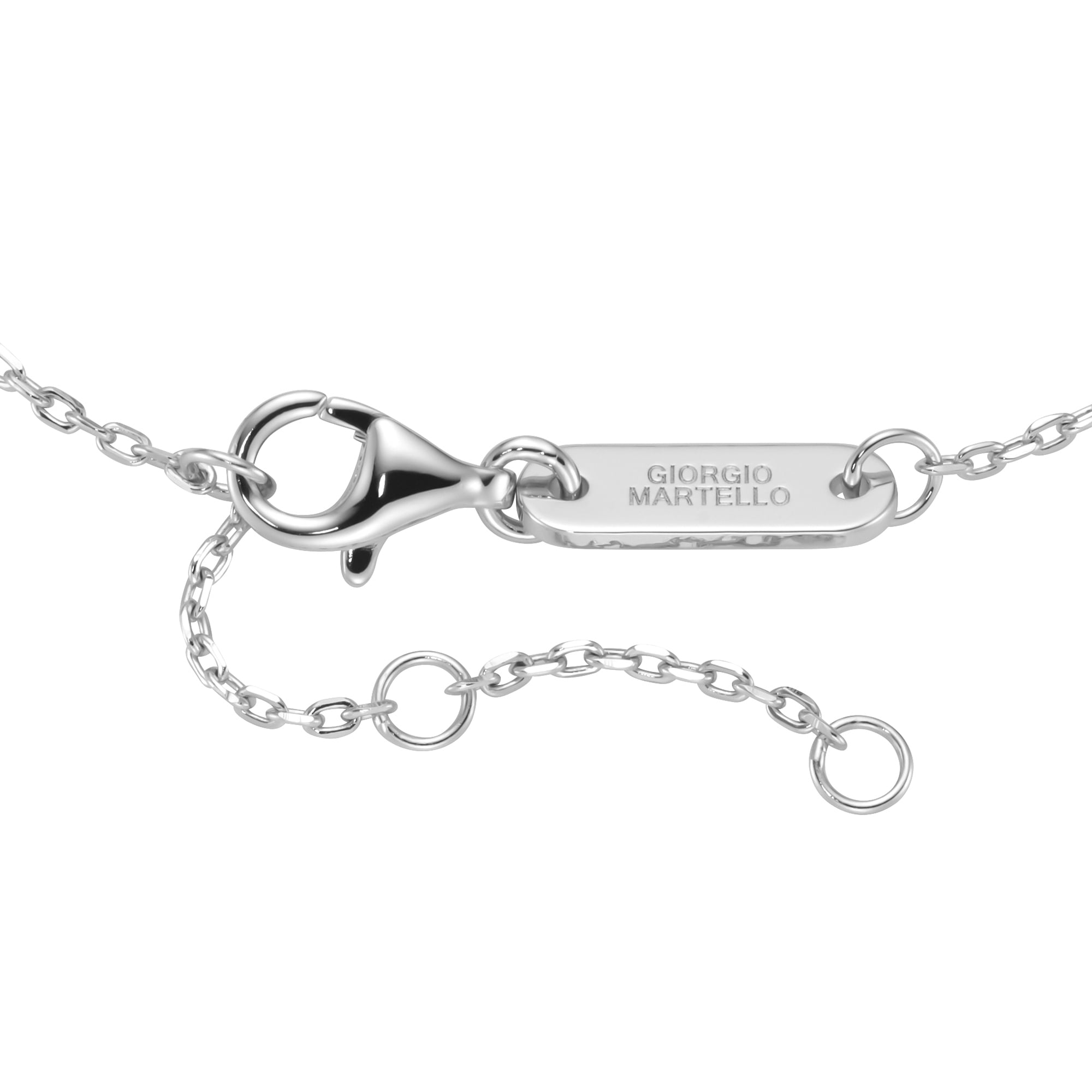 GIORGIO MARTELLO MILANO Armband »Armband mit Behang, weiße Zirkonia, Silber 925«