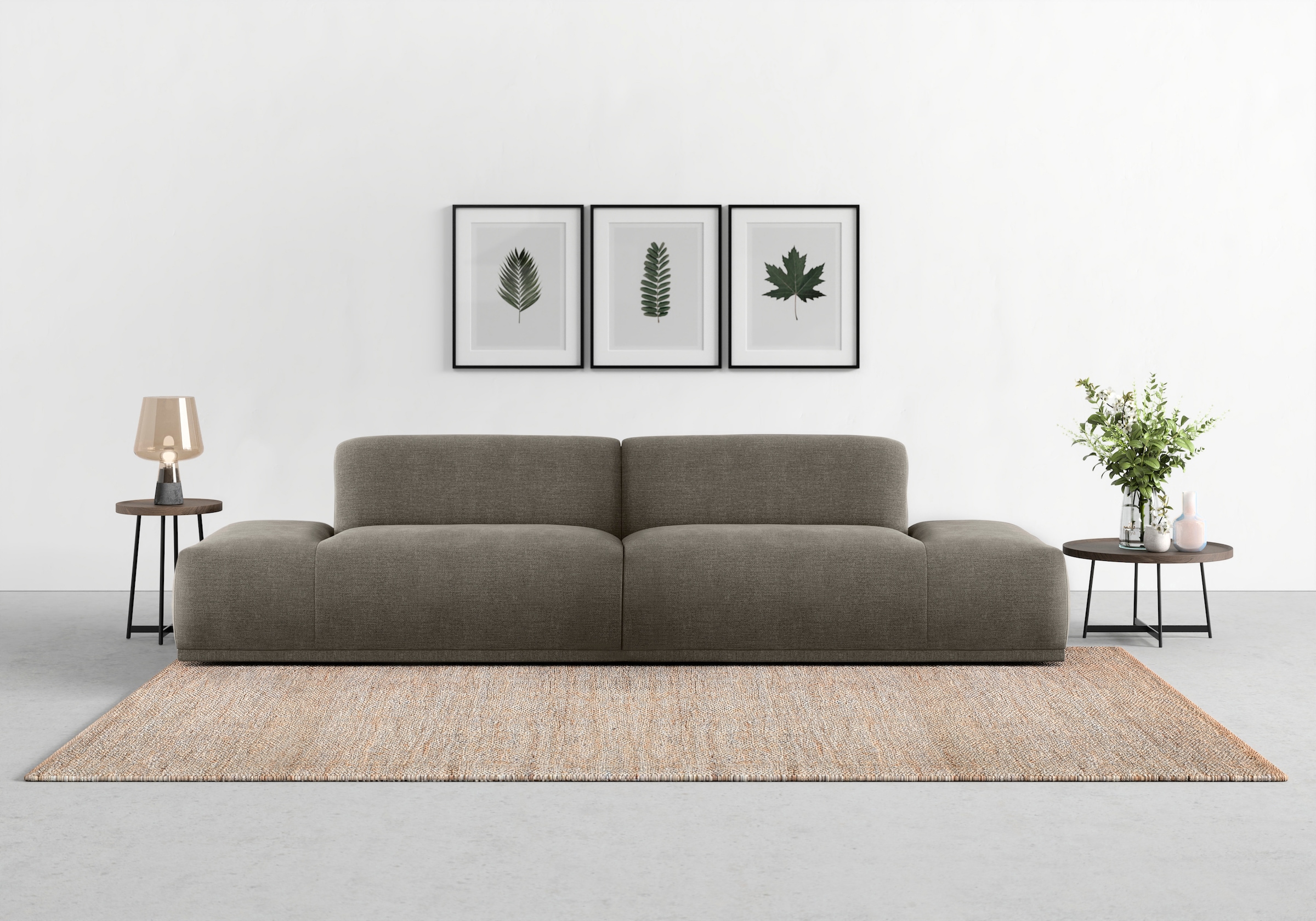 TRENDMANUFAKTUR Big-Sofa »Braga, toller Sitzkomfort, Designsofa«, in moderner Optik, mit hochwertigem Kaltschaum