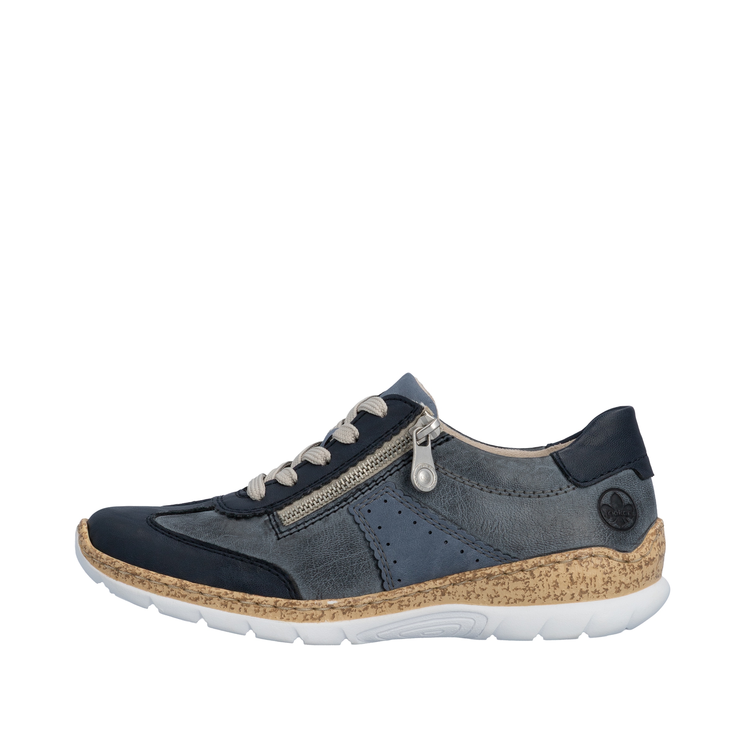 Rieker Sneaker  Schnürschuh, Halbschuh, Casual-Sneaker mit Reißverschluss