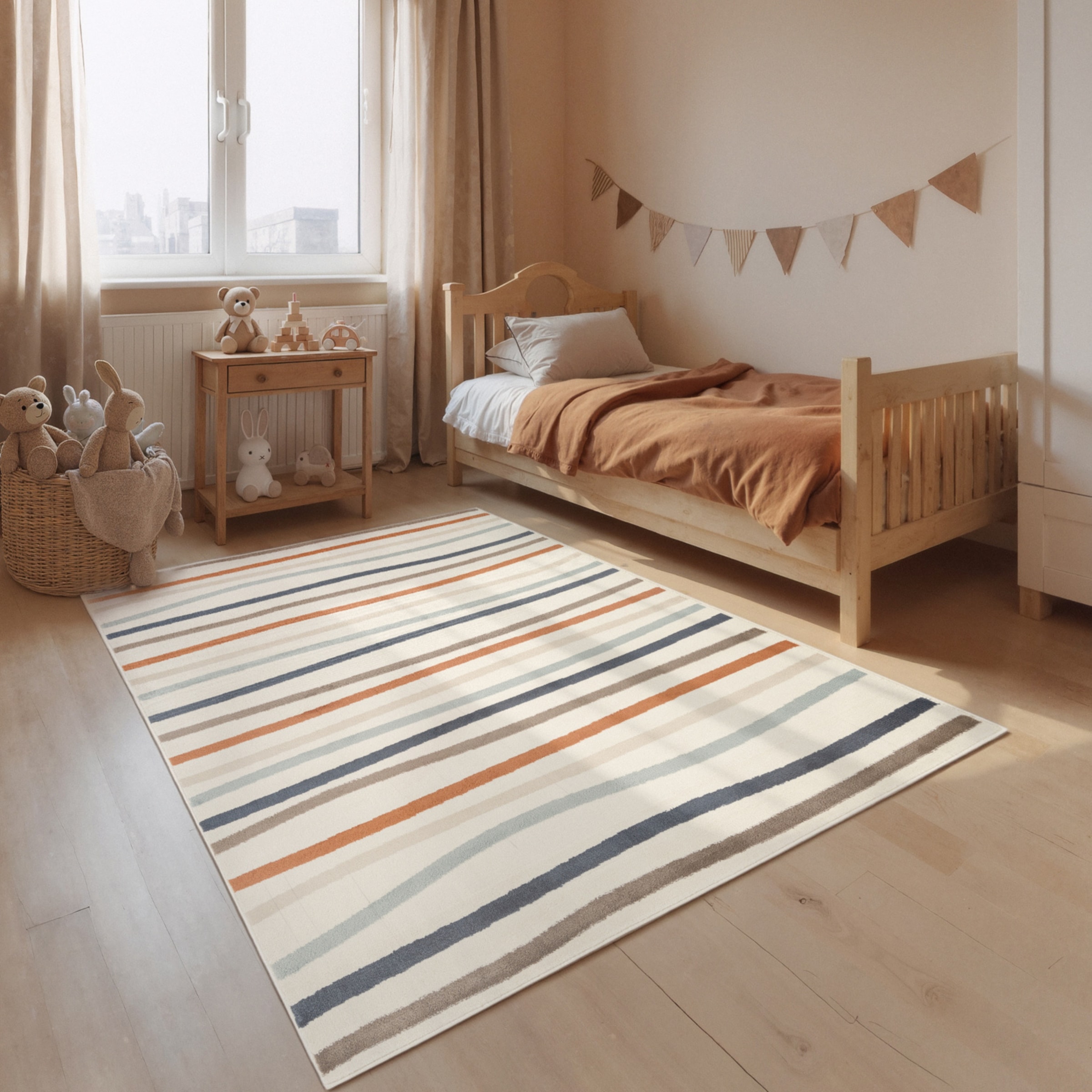 HANSE Home Kinderteppich "Linnea" rechteckig 10 mm Höhe Pflegeleicht, Weich, Kinderzimmer, Spielteppich, Spielunterlage