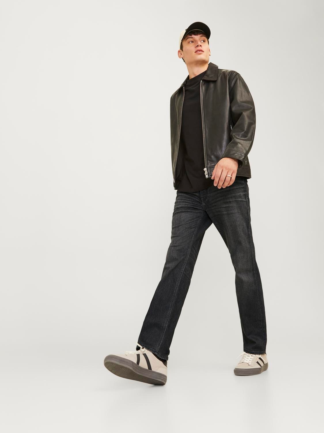 Jack & Jones Regular-fit-Jeans »JJICLARK mit Used-Look und Stretch für den Alltag«, mit Abriebeffekten
